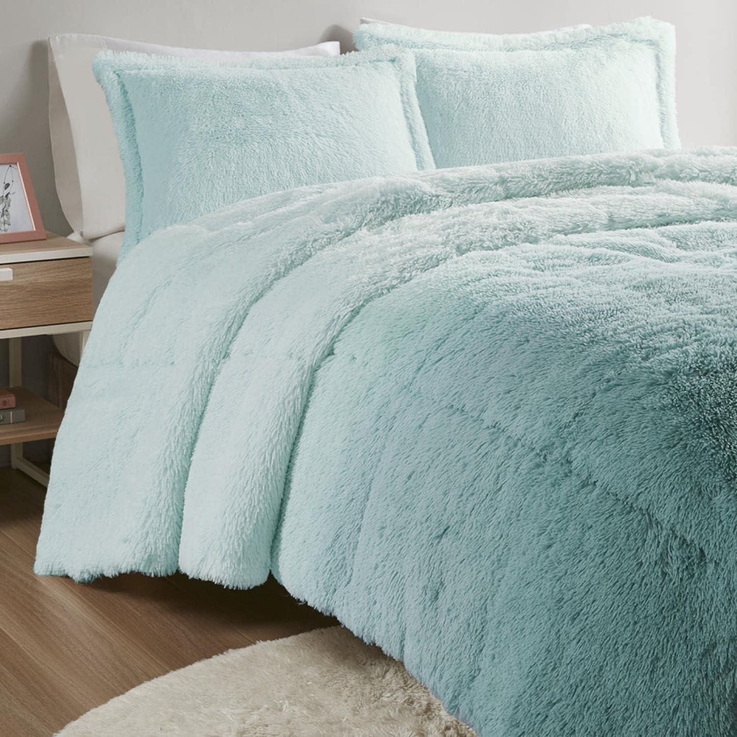 Malea Shaggy Faux Fur Comforter Mini Set