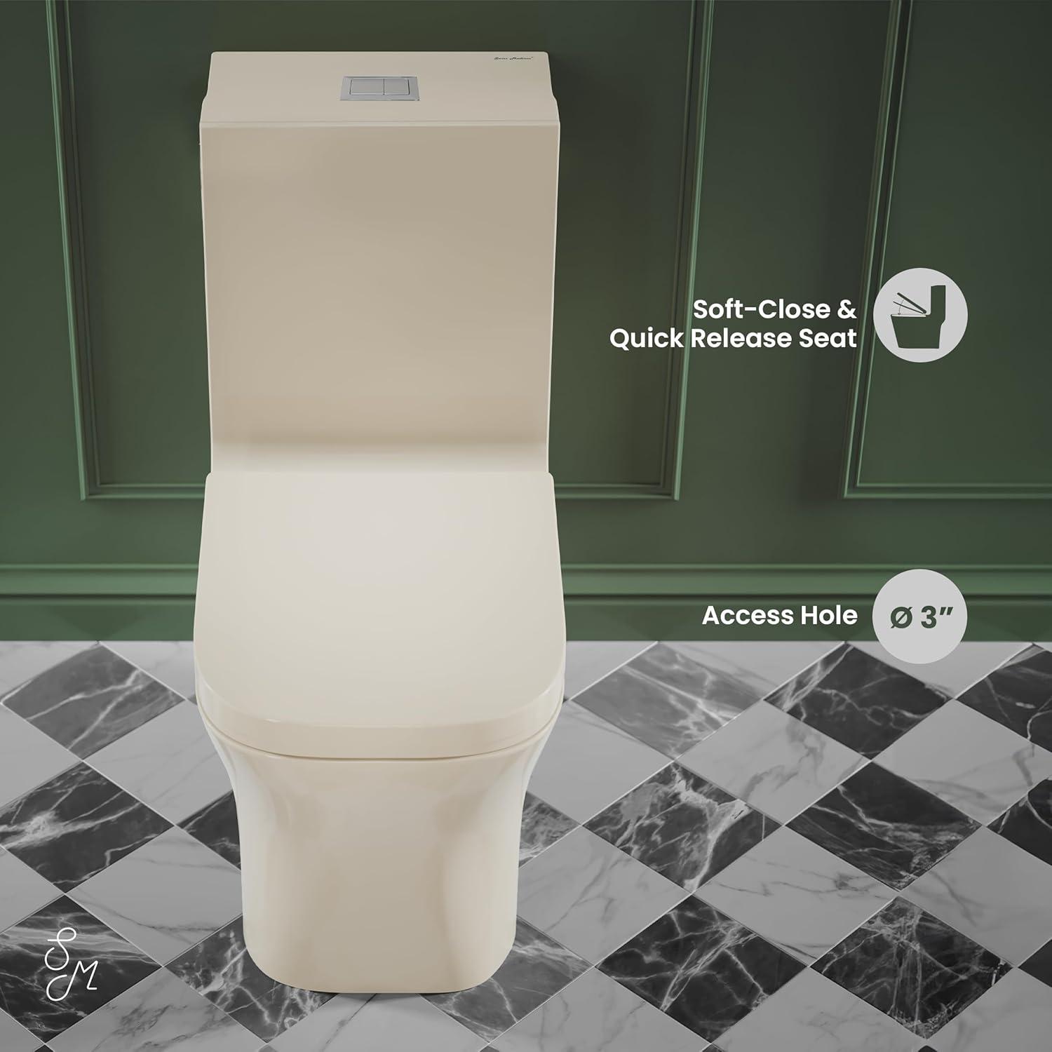 Concorde One-Piece Square Toilet Dual-Flush 1.1/1.6 gpf