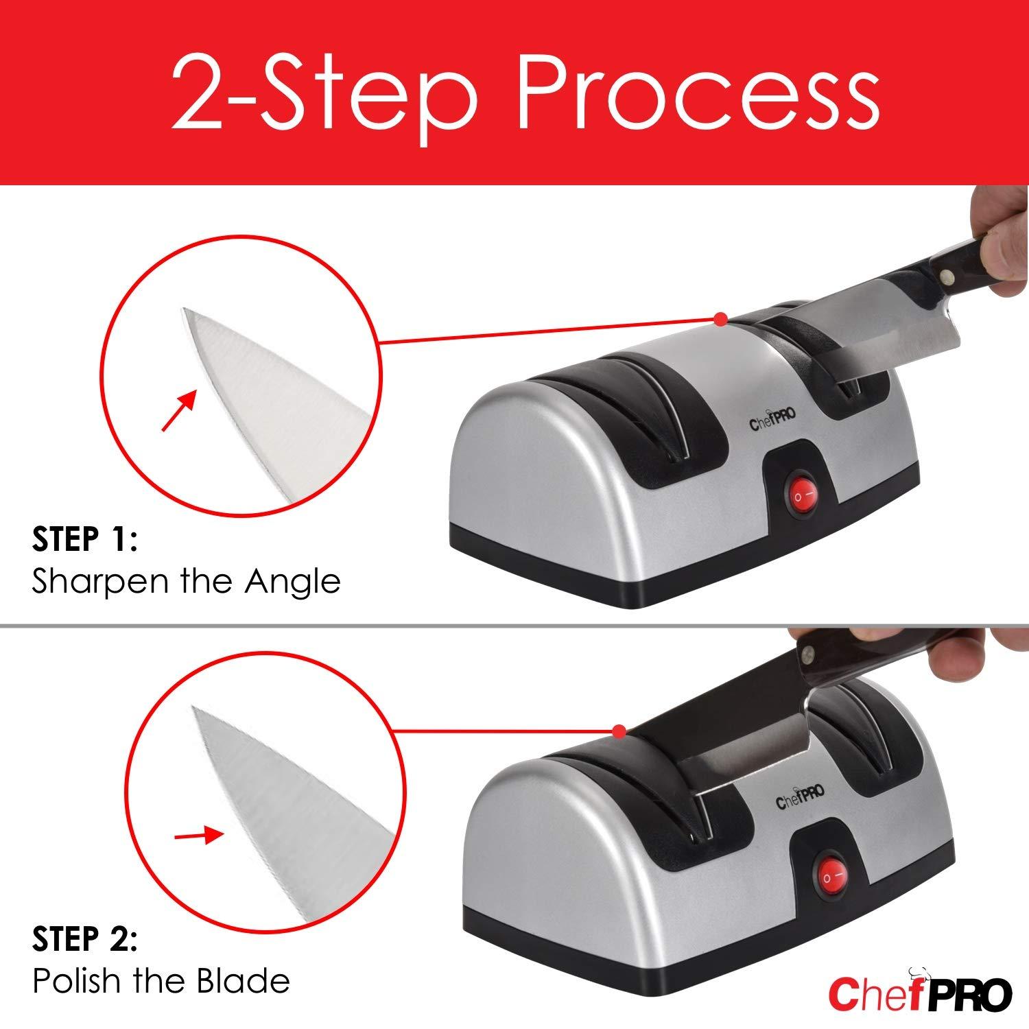 Chef Pro Chef Pro 2 Stages Electric Knife Sharpener