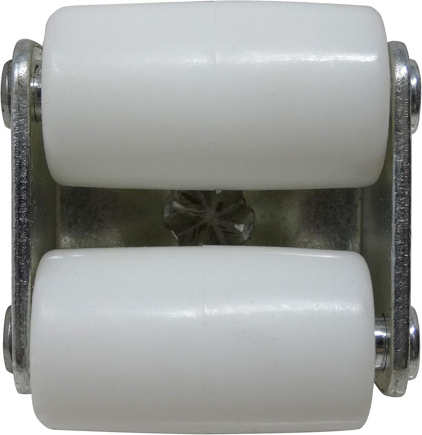 Shepherd Hardware 9441 7/8-Inch Threaded Stem Appliance Caster, Dual Wheels, 4-Pack