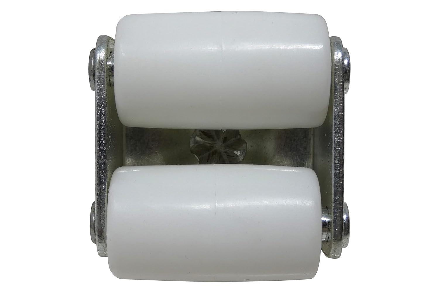 Shepherd Hardware 9441 7/8-Inch Threaded Stem Appliance Caster, Dual Wheels, 4-Pack