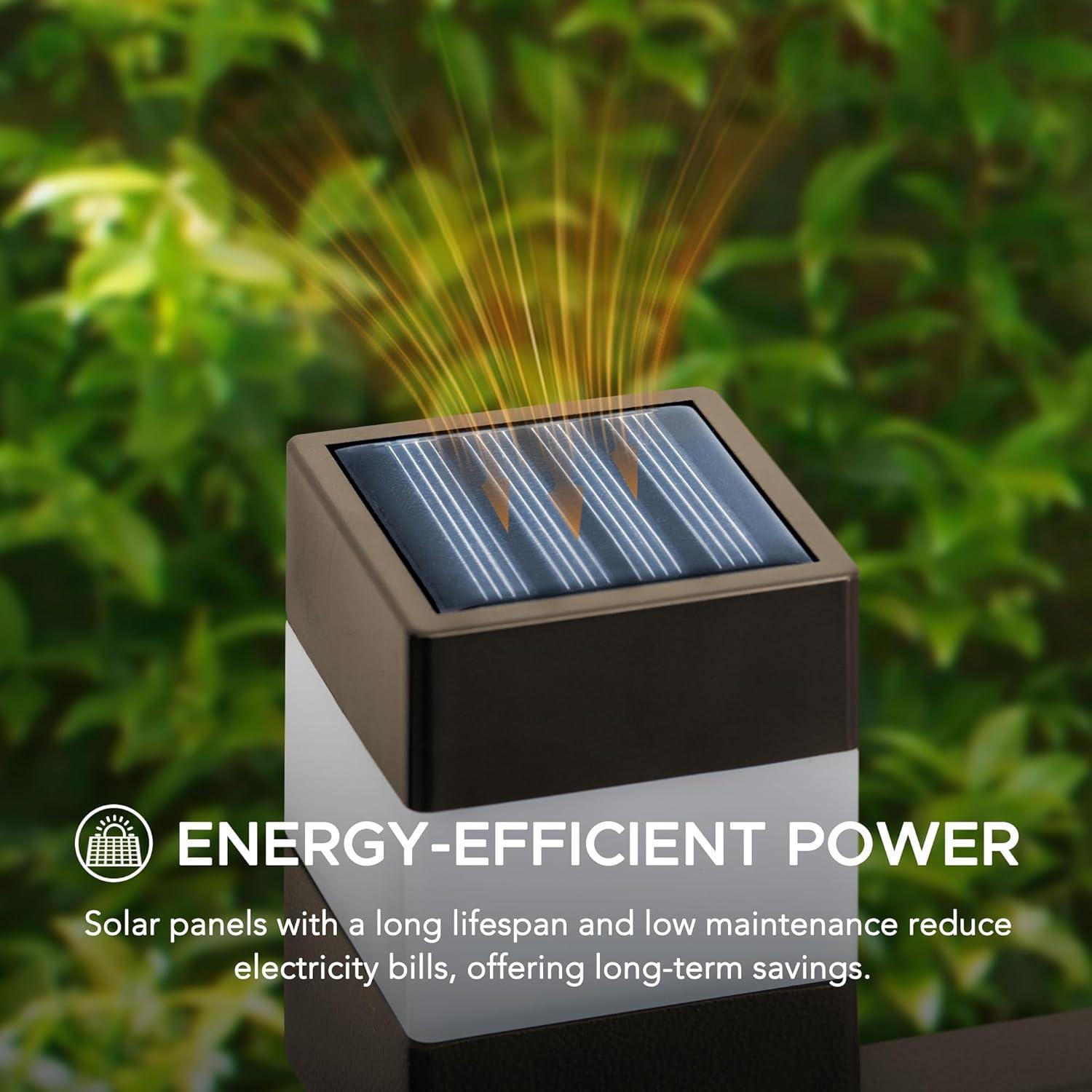 Sunjoy Garden Fence Solar Border Fencing with Waterproof LED Path Lights,Panel Outdoor Decorative Garden Fences & Reviews | Wayfair