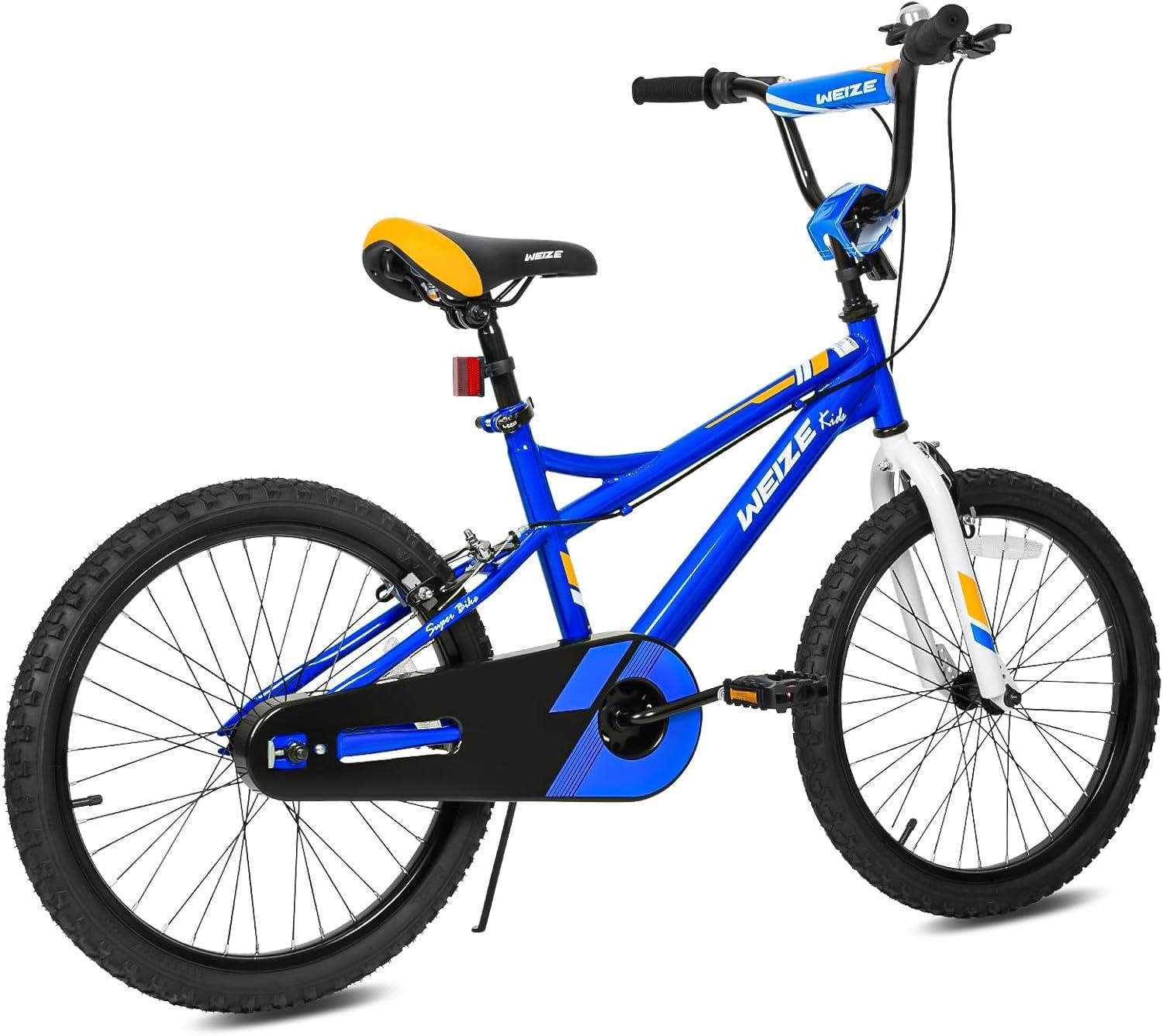 Kids Bike, 20 Inch Children Bicycle for Boys Girls Ages 6-12 Years Old, Rider Height 48-62 Inch, Coaster Brake (Blue)