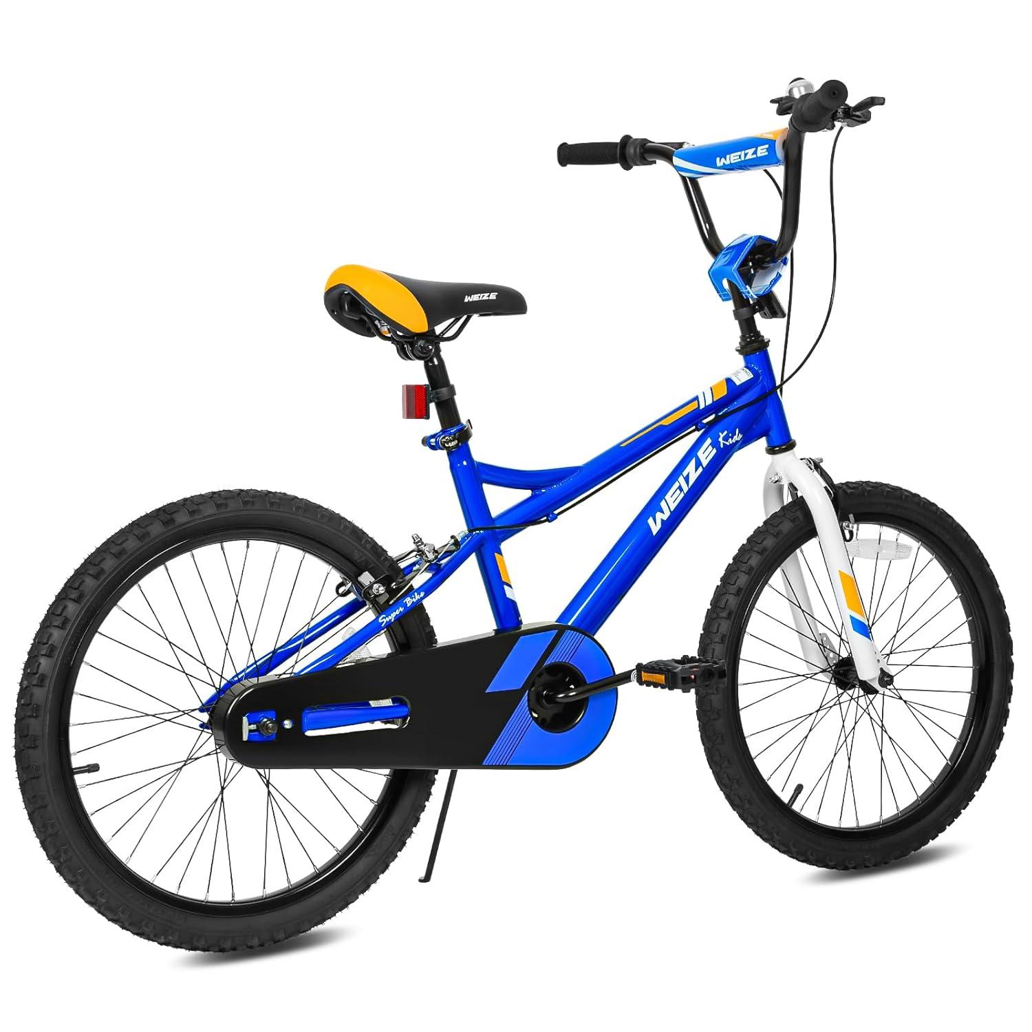 Kids Bike, 20 Inch Children Bicycle for Boys Girls Ages 6-12 Years Old, Rider Height 48-62 Inch, Coaster Brake (Blue)