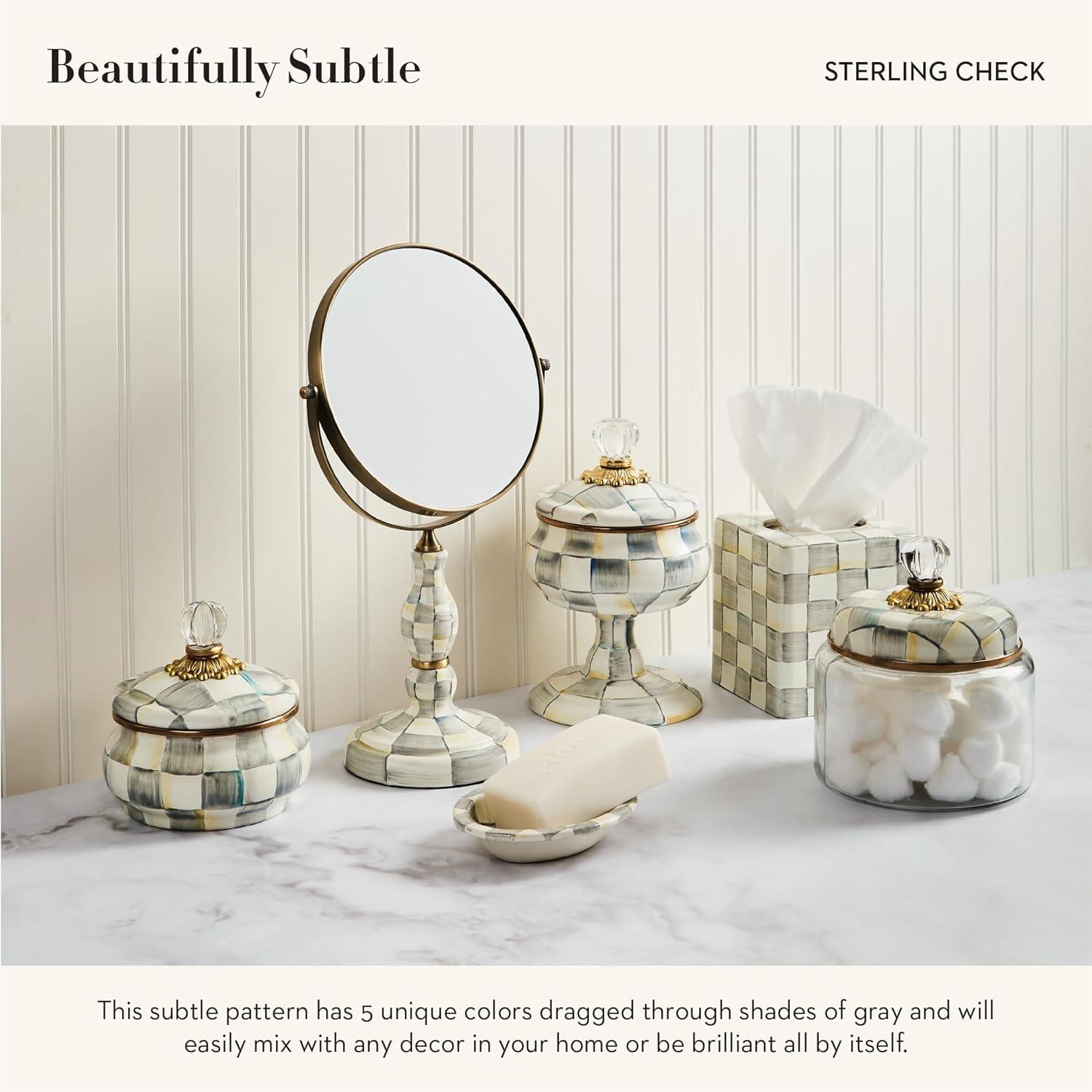 MacKenzie-Childs Sterling Check® Kitchen Canister