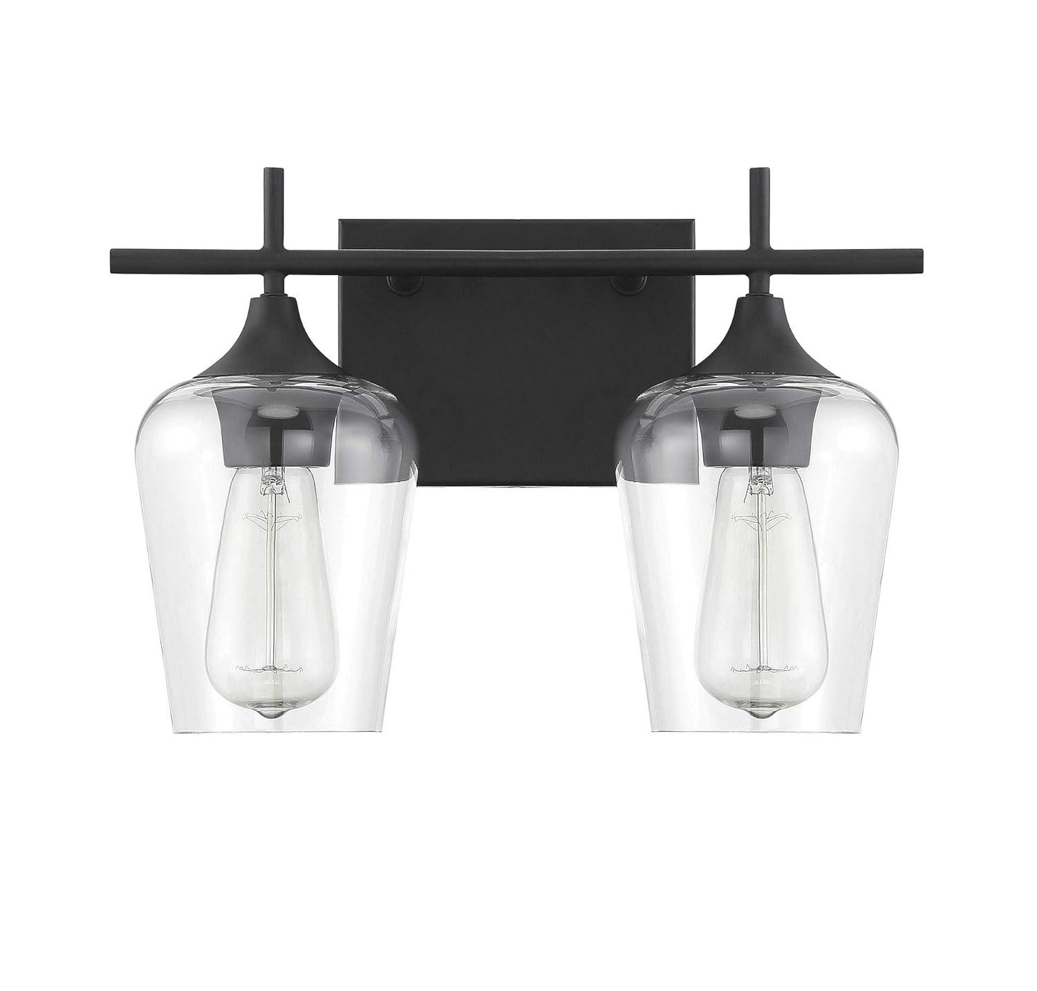 Savoy House Octave 2 - Light Vanity in Black