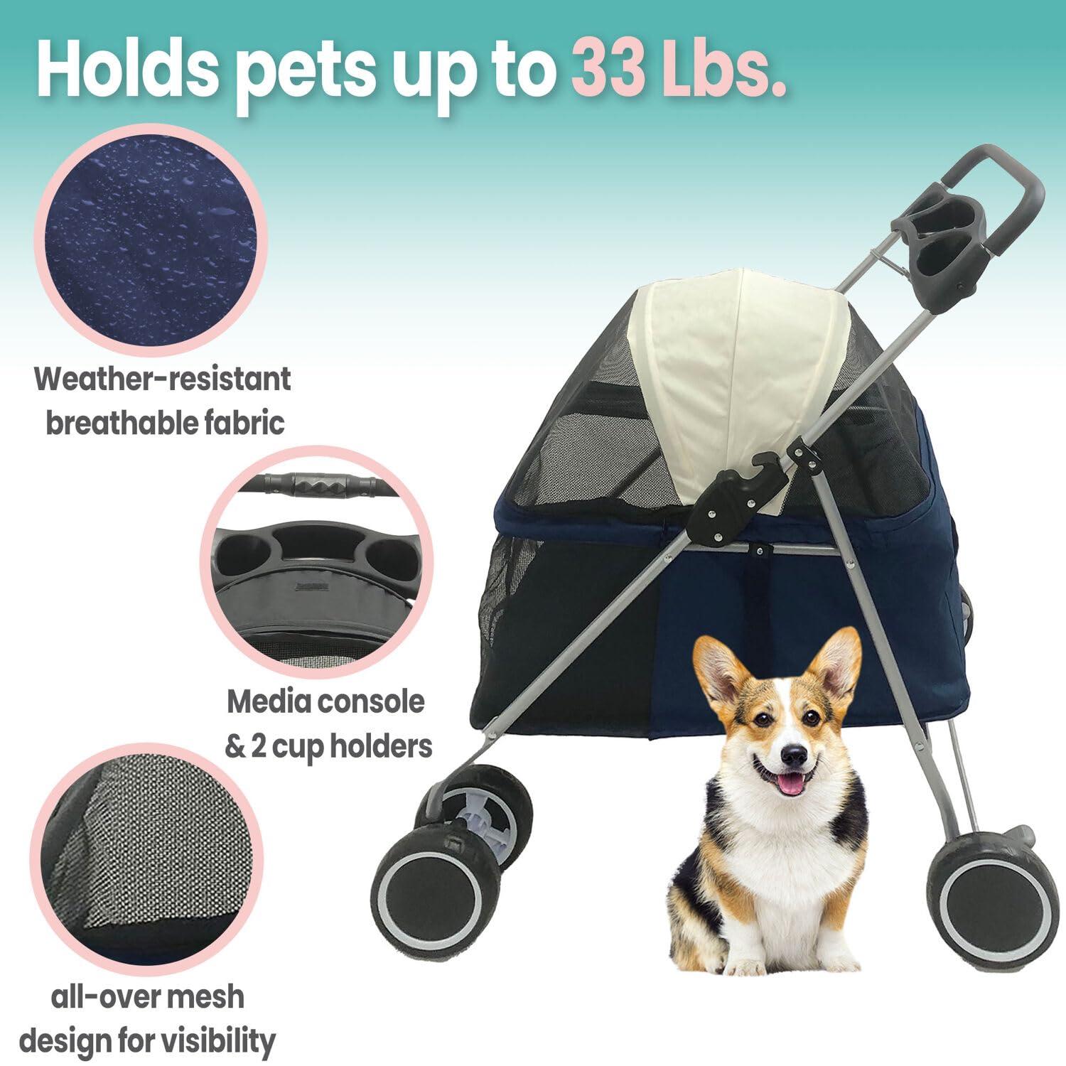 Foldable Pet Jogger Stroller