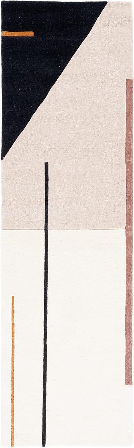Fifth Avenue FTV110 Hand Tufted Runner Rug - Ivory/Black - 2'3"x10' - Safavieh.