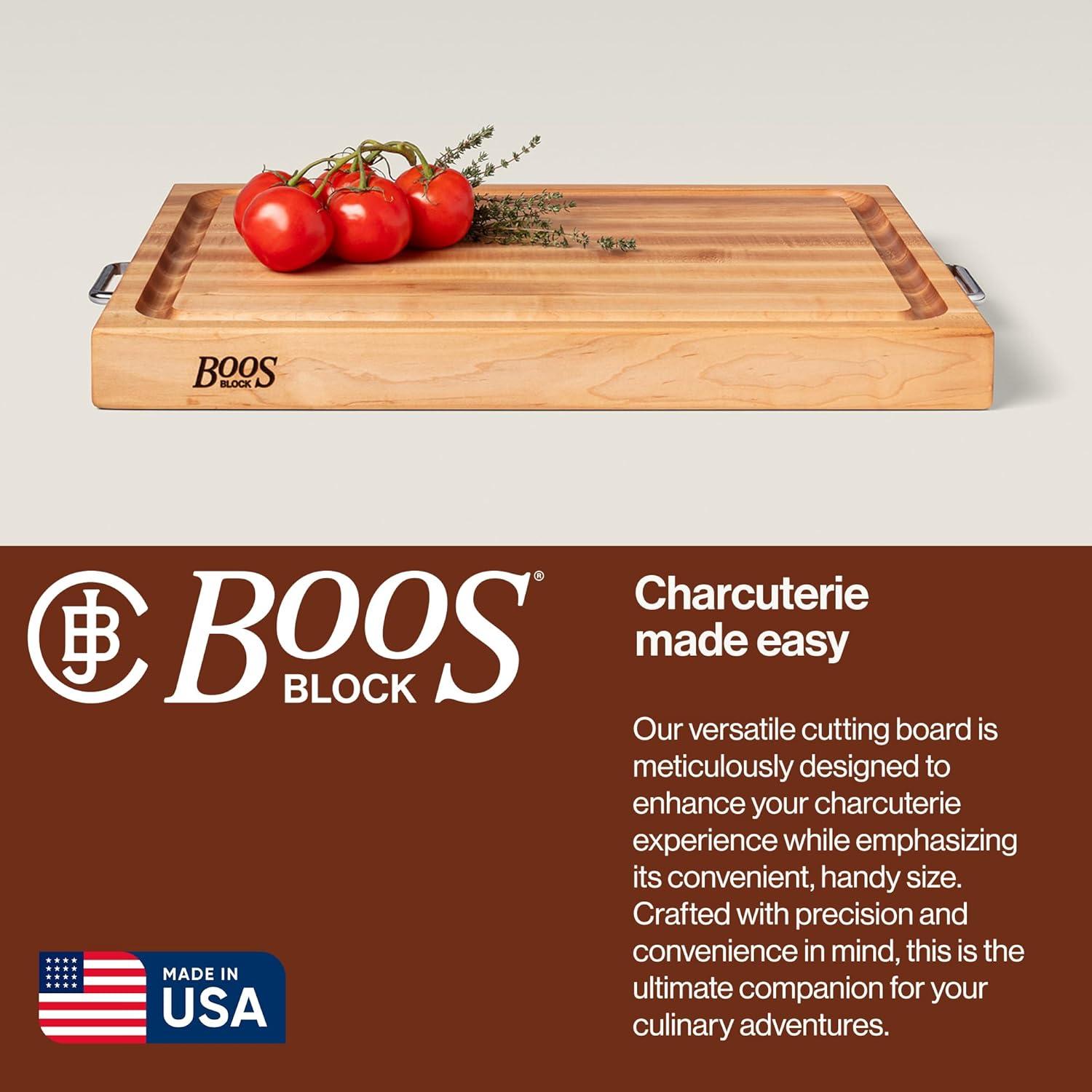 John Boos Wood Edge Grain Reversible Cutting Board
