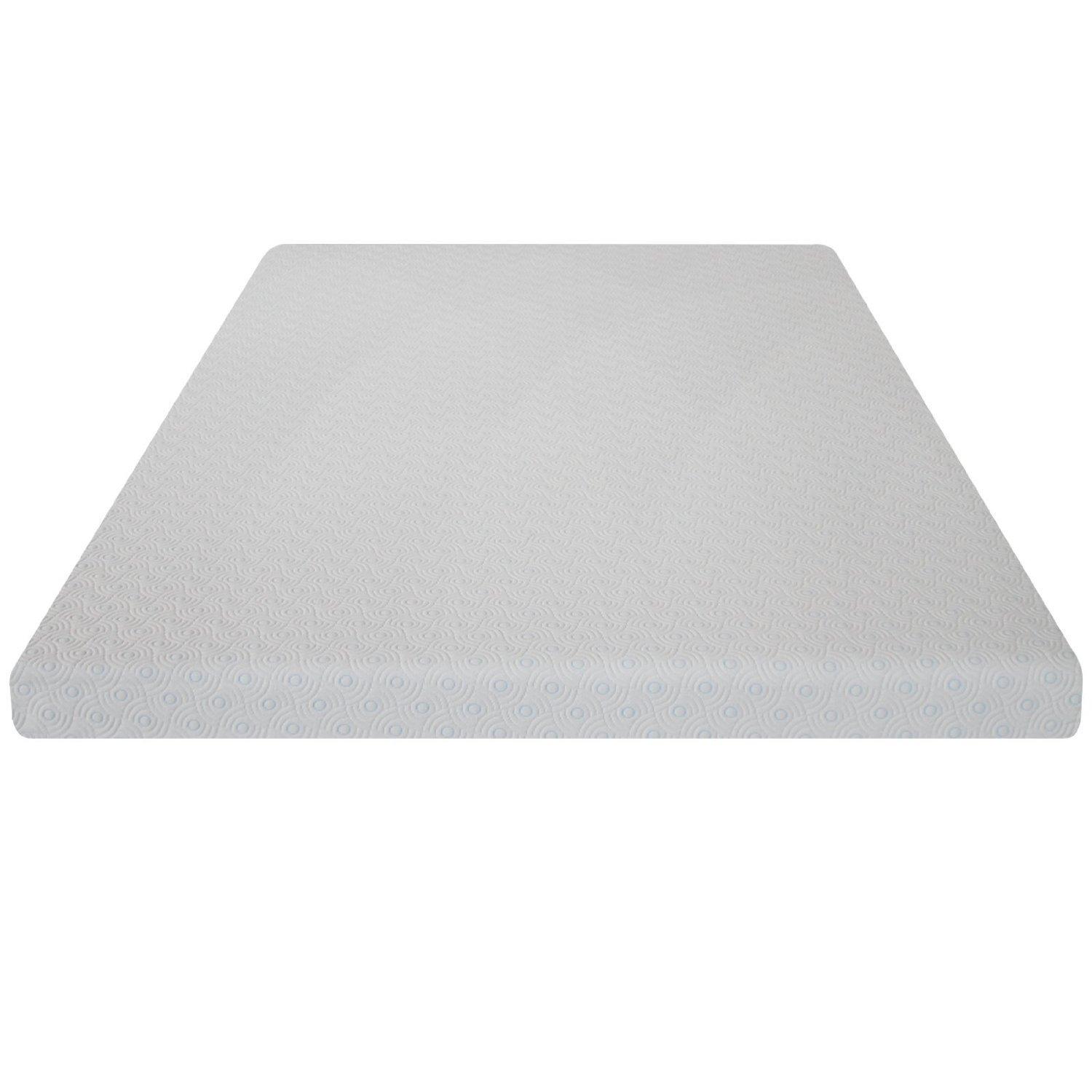 Spring Coil 2-Inch High Density Foam Topper,Adds Comfort to Mattress, Queen Size, 1