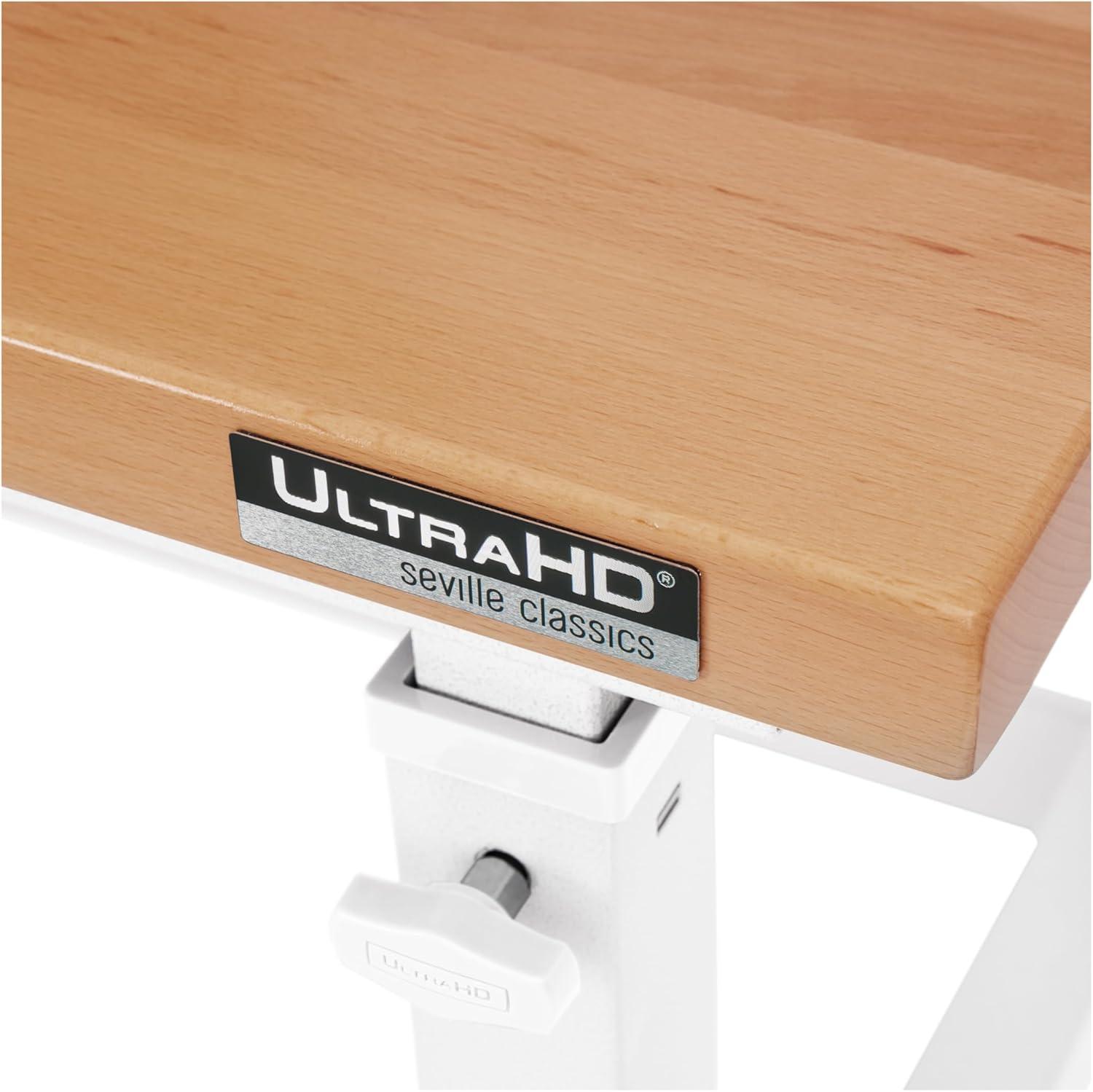 Seville Classics UltraHD Adjustable Height Workbench, 48" W x 24" D x 28.5" - 42" H