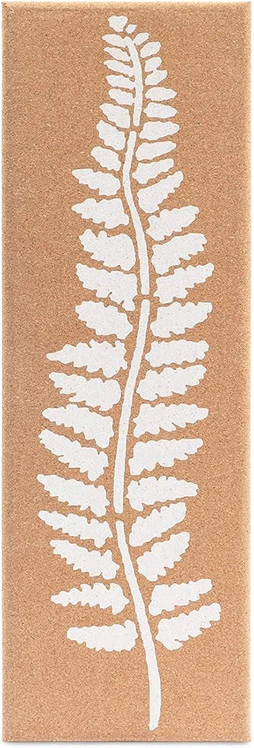 Juvale 2 Pack Frameless Bulletin Cork Board with Leaf Printing, Home Decoration (7.9 x 23.6 x 0.8 in)