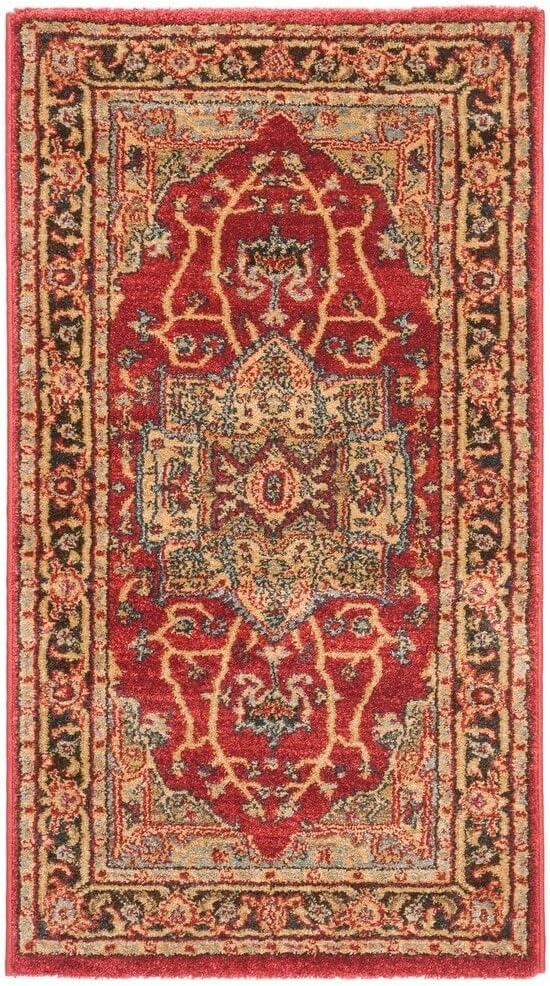 Mahal MAH625 Power Loomed Indoor Accent Rug - Natural/Navy - 2'2"x4' - Safavieh.
