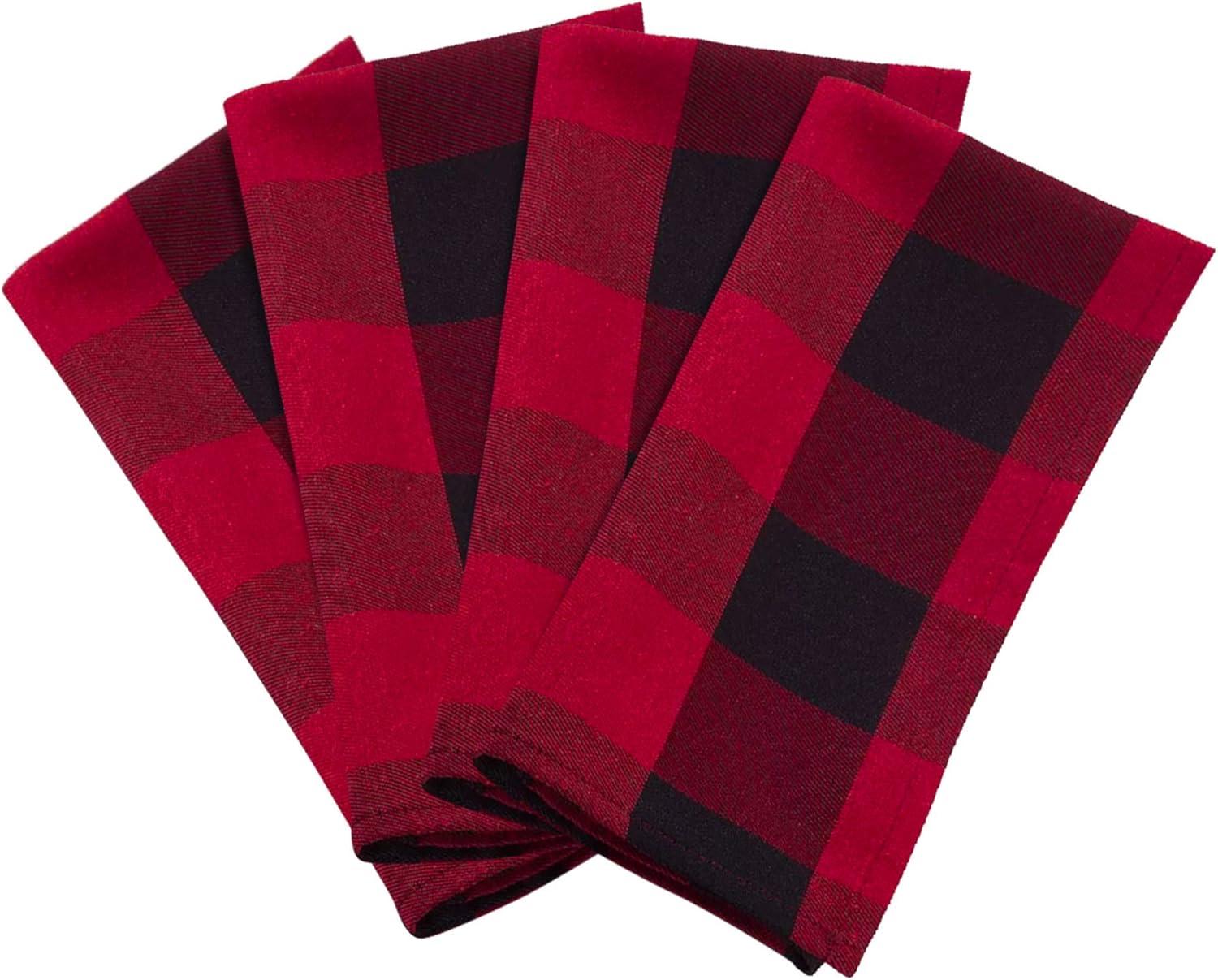 Aafrin Cotton Plaid Square Napkin