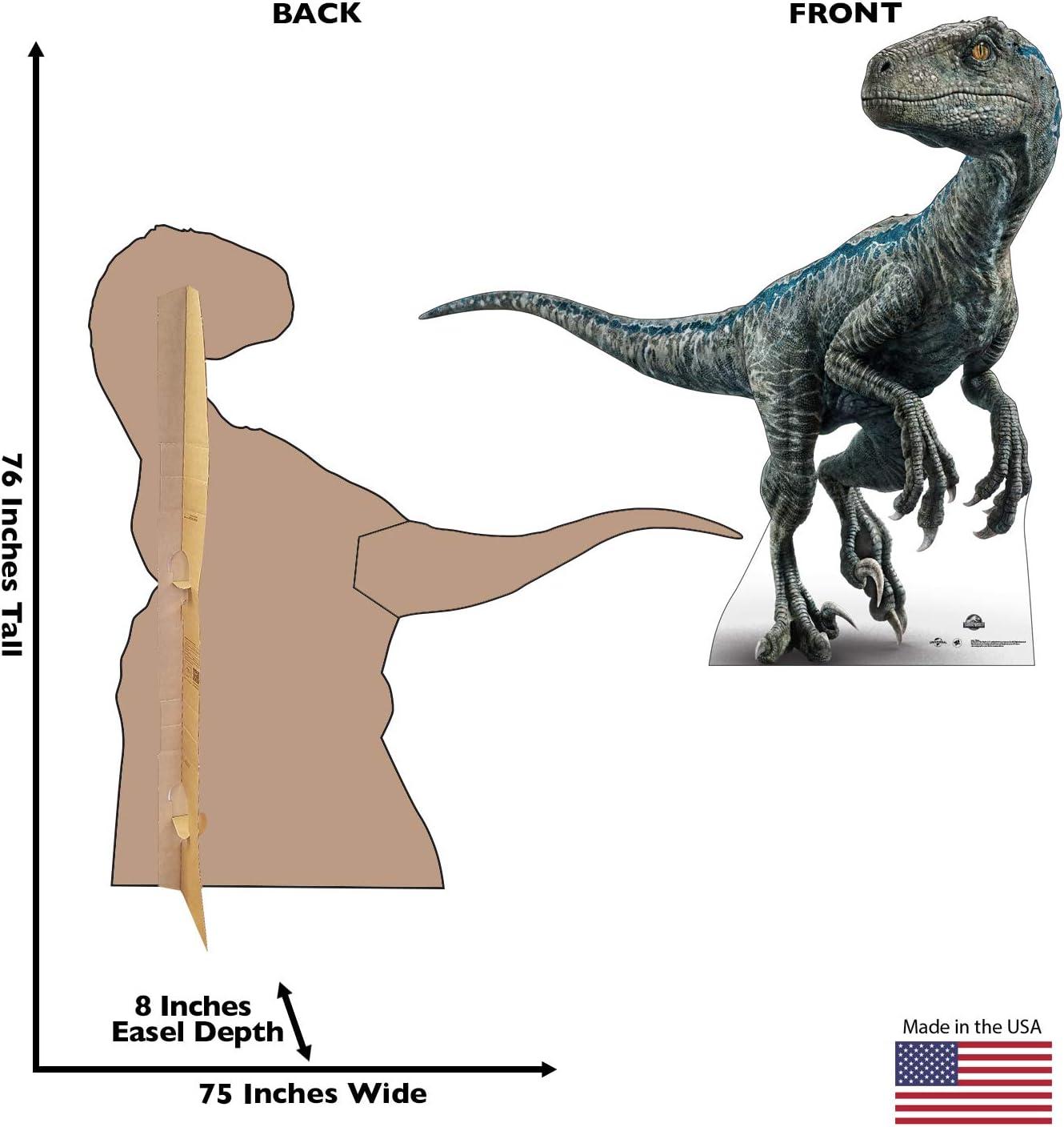 76 x 75 in. Blue Dinosaur Cardboard Cutout Standee