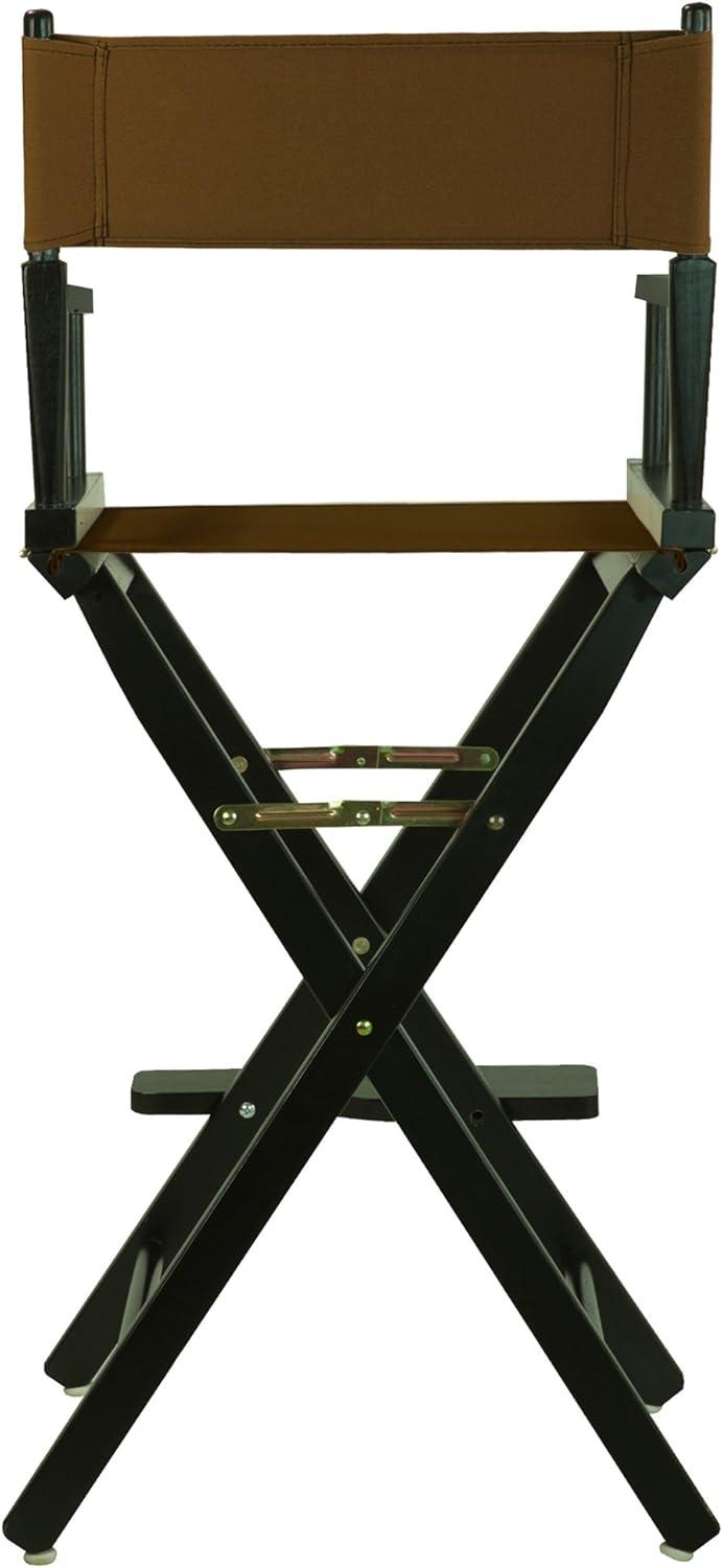 "30" Director's Chair Black Frame-Brown Canvas"