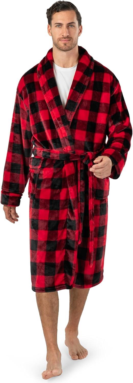 Rosalind Wheeler Speight Fleece Mid-Calf Bathrobe with Pockets