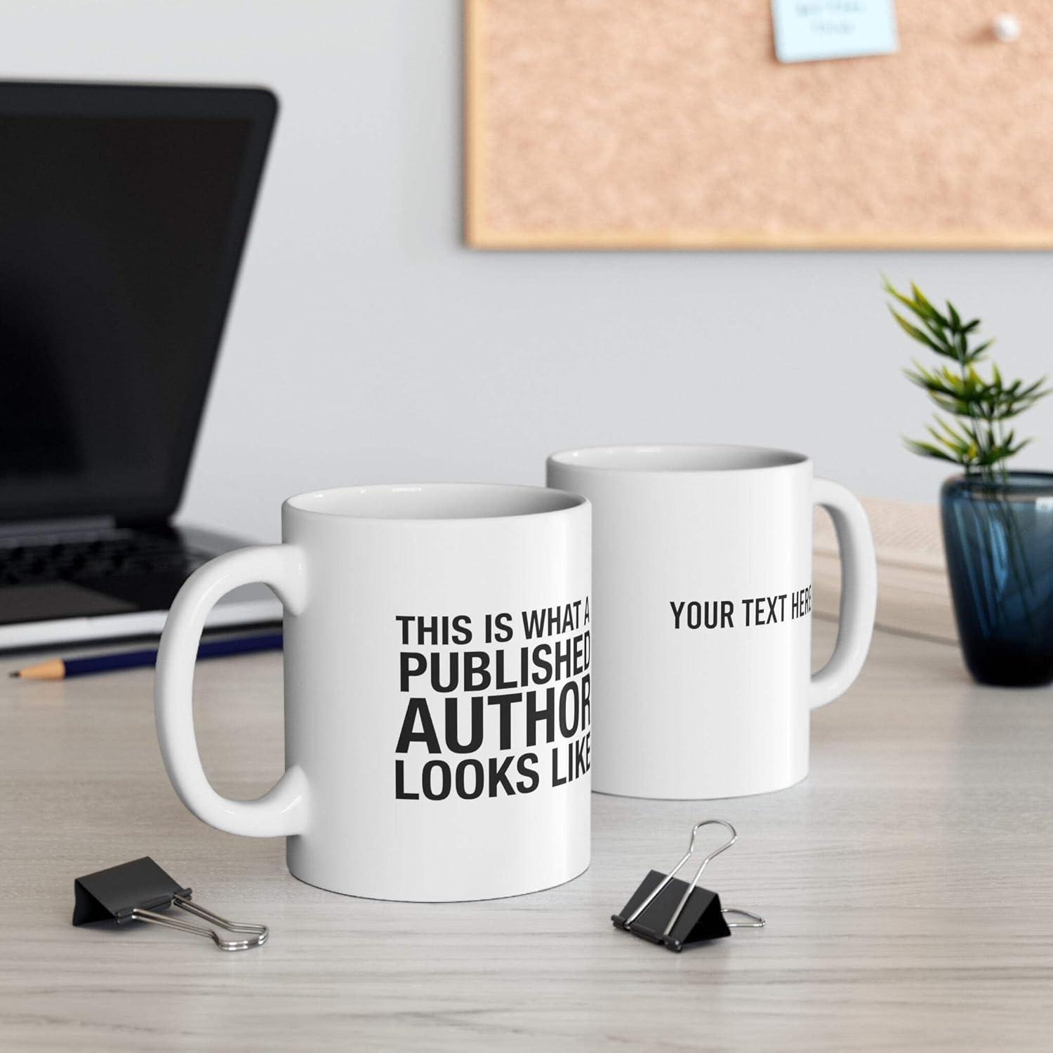 Published Author Coffee Mug White - Personalized Future BestSelling - Published Author Gift Author Mug Writer Gift For Author Future Author Book Writer Gifts