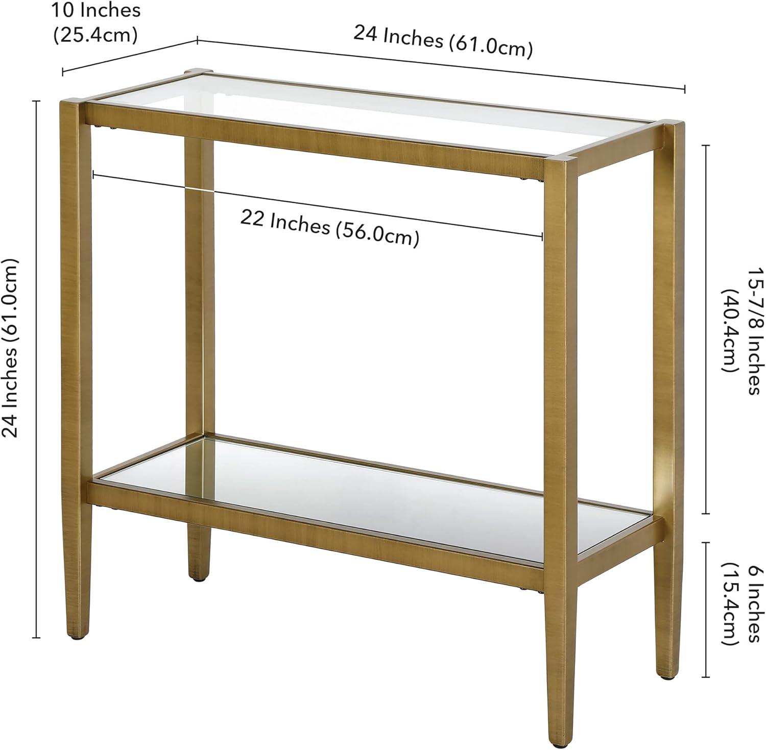 Glass Top End Table