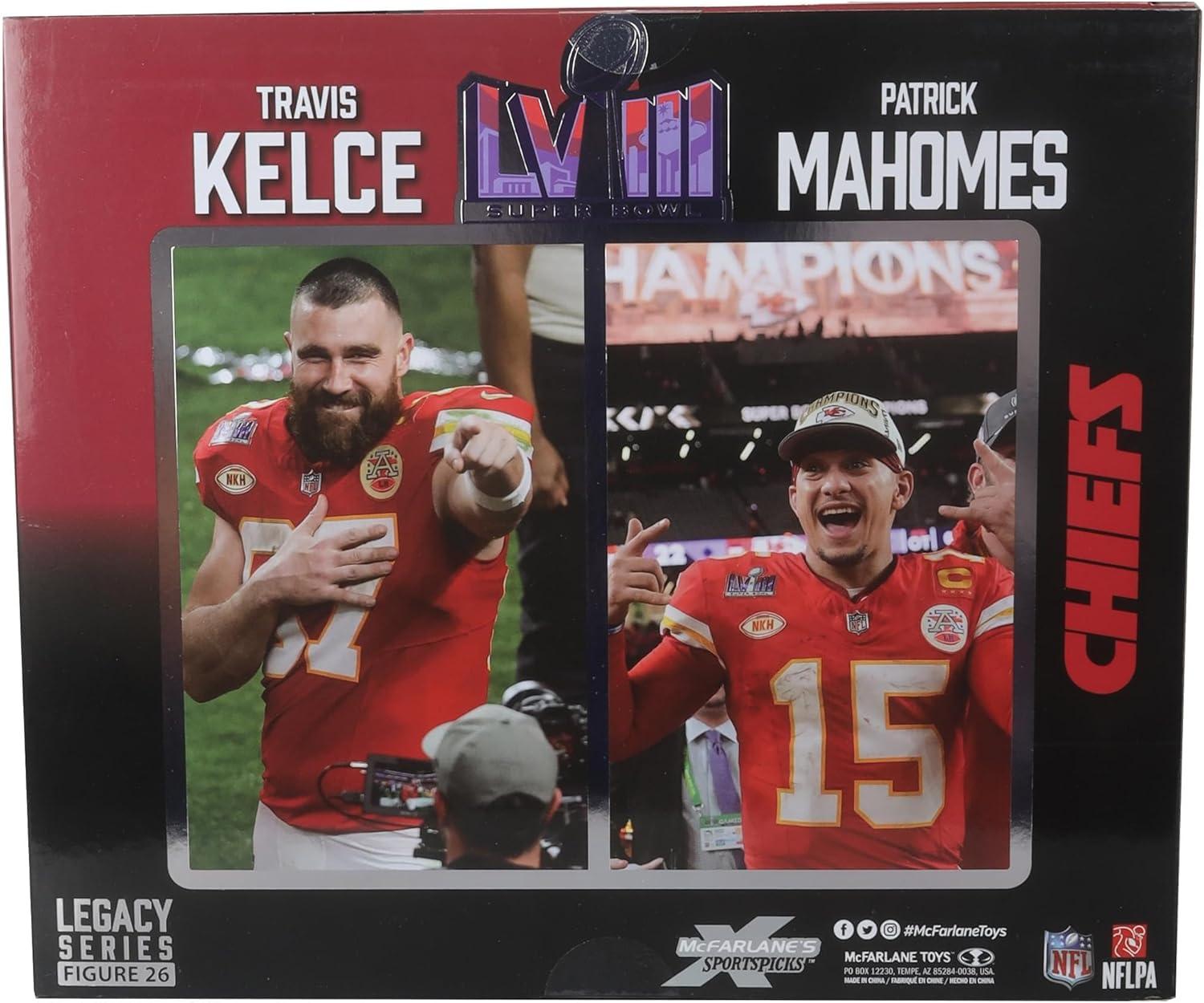 Mcfarlane Toys NFL McFarlane Figure Set |Travis Kelce & Patrick Mahomes