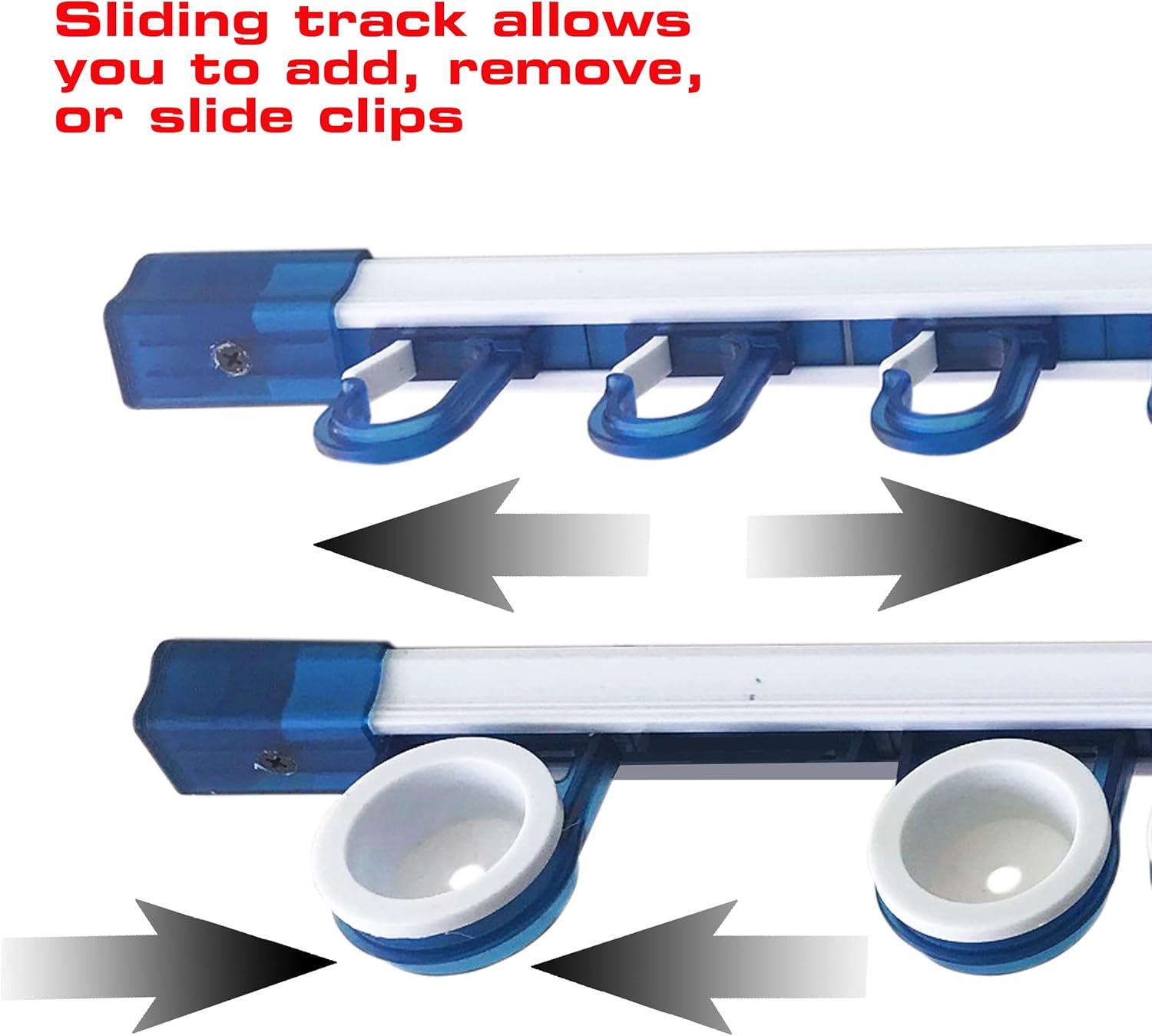 Rush Creek Creations | Fishing Rod Holder, Garage Organization and Wall Storage, for Reels, Gear and Accessories (Vertical/Horizontal Rack)