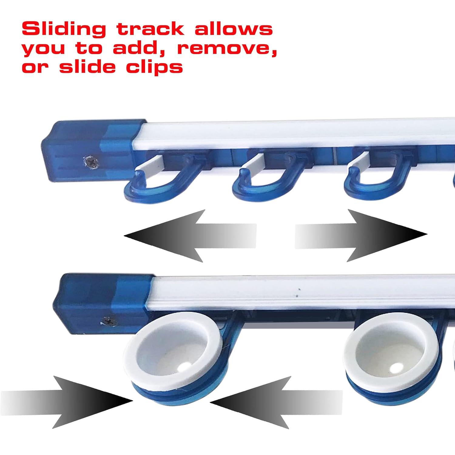 Rush Creek Creations | Fishing Rod Holder, Garage Organization and Wall Storage, for Reels, Gear and Accessories (Vertical/Horizontal Rack)