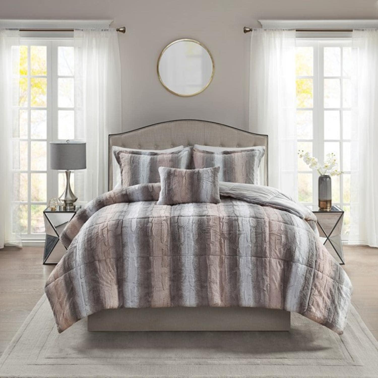 Zuri Faux Fur Comforter Set