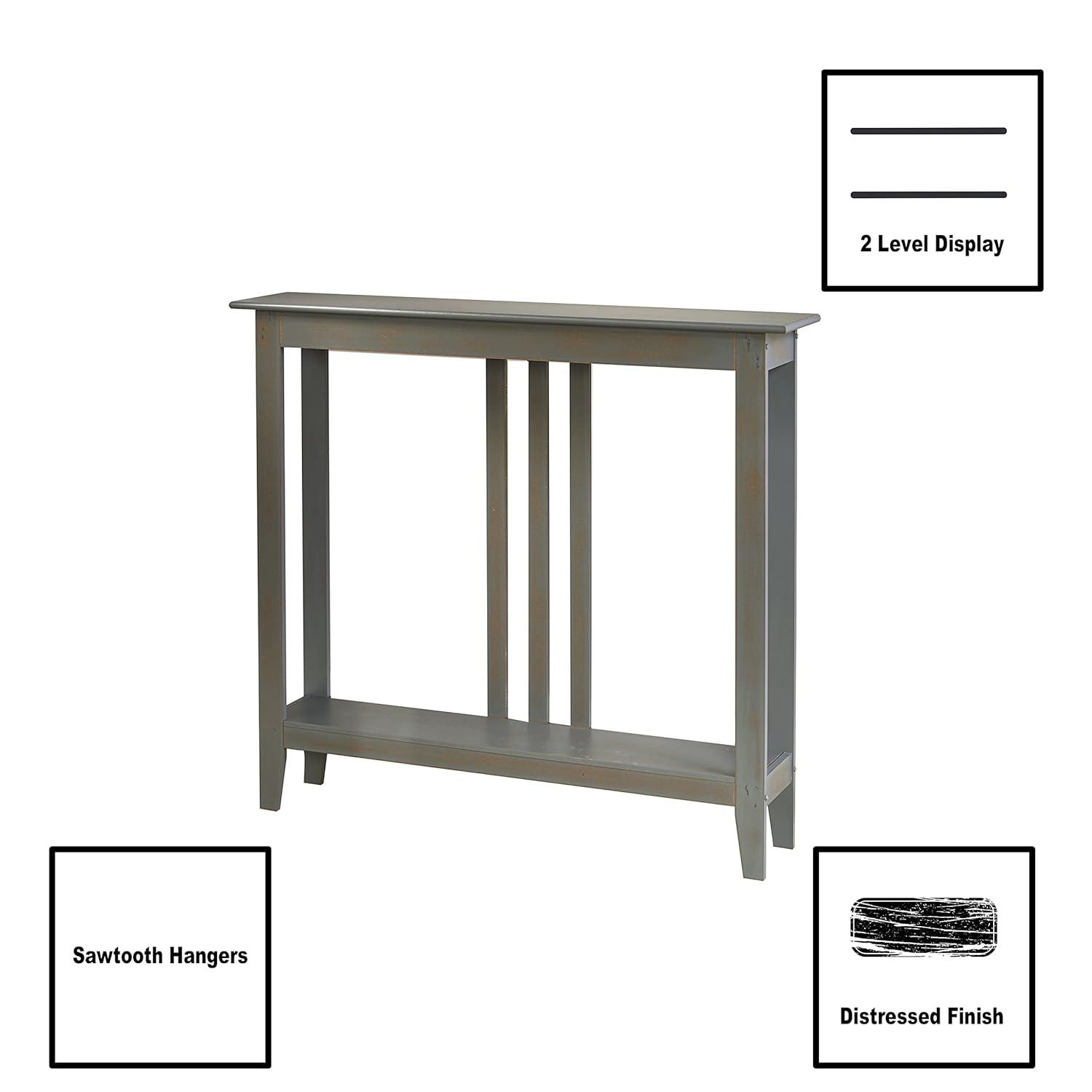 The Lakeside Collection Slim Space-Saving Accent Tables - Gray