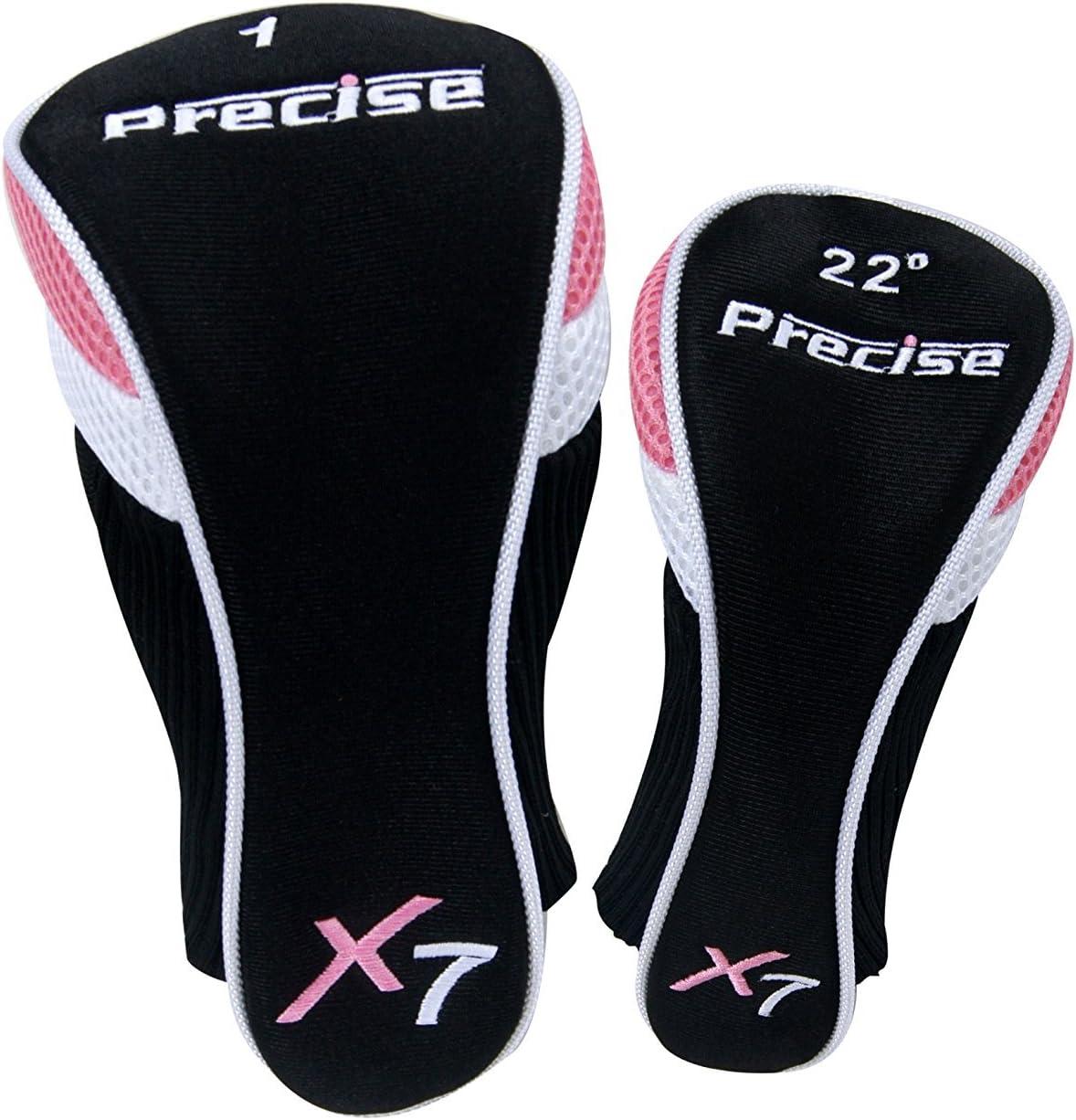Precise X7 Junior Boys & Girls Complete Left Handed Golf Clubs Set for Children - Age 3-5, Pink Color