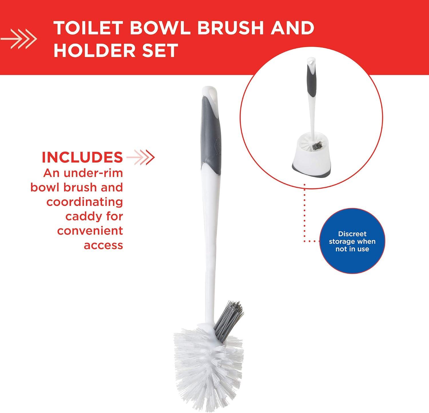 Clorox Corner Toilet Brush & Holder