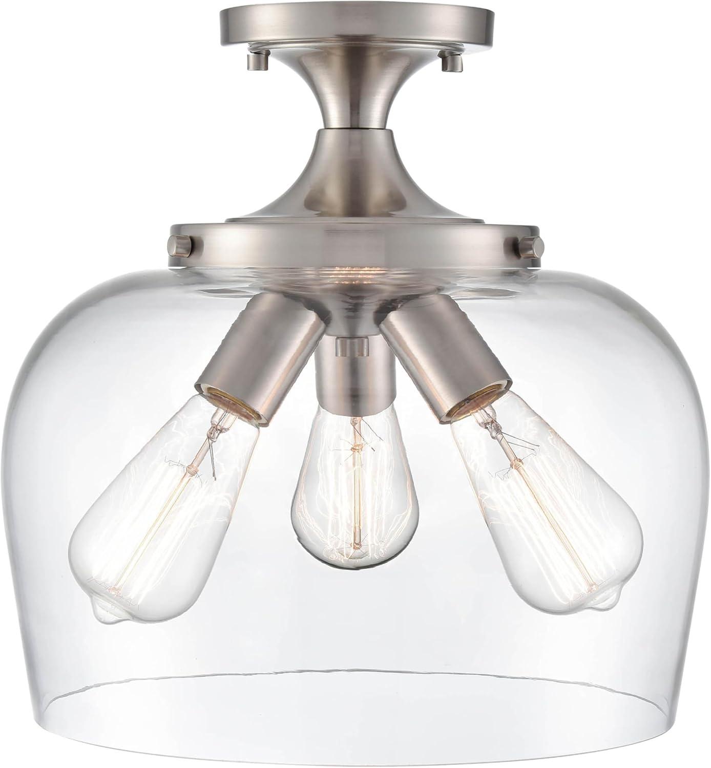 Millennium Lighting Ashford 3 - Light Flush Mount in  Brushed Nickel