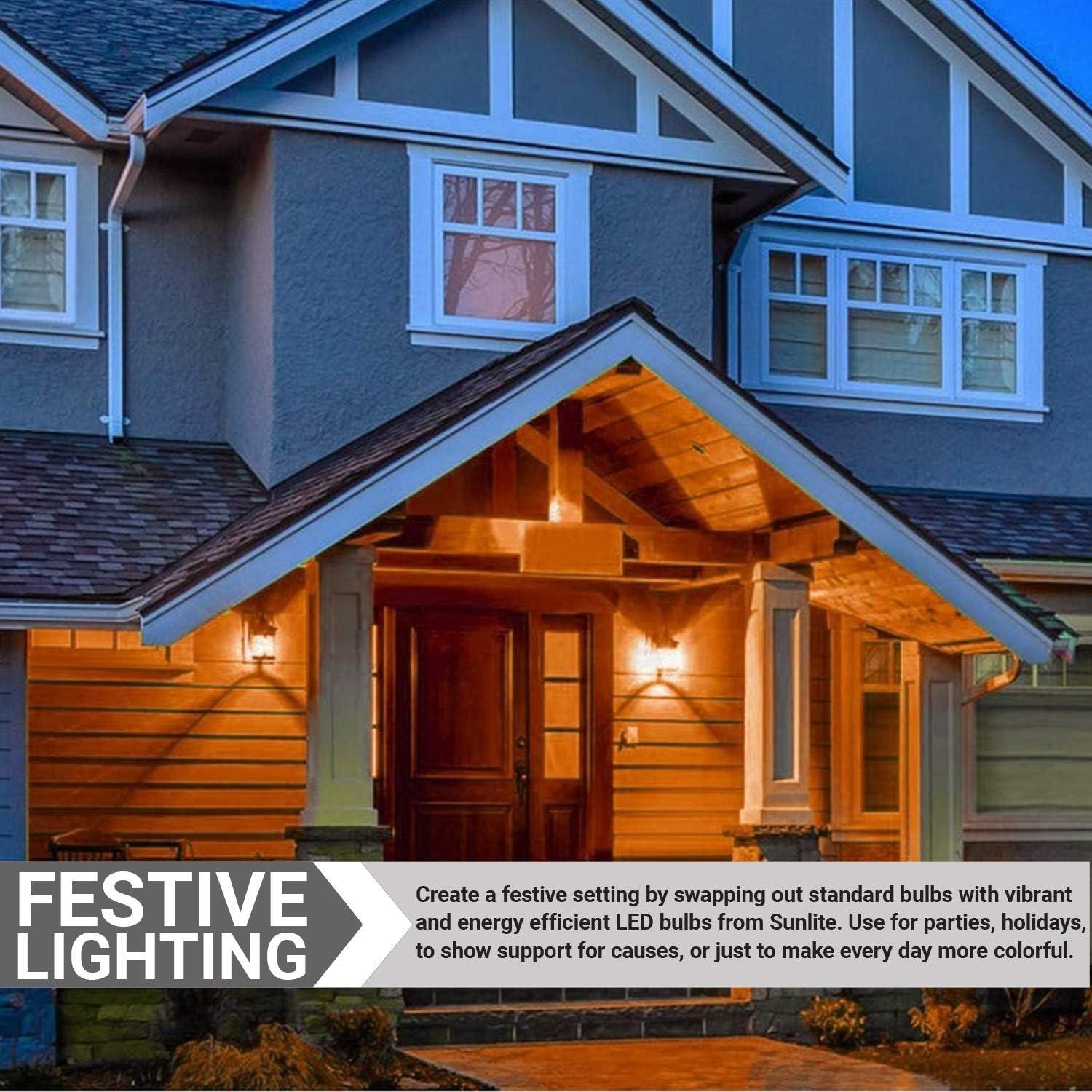 Orange Frosted LED Decorative Screw-in Light Bulb