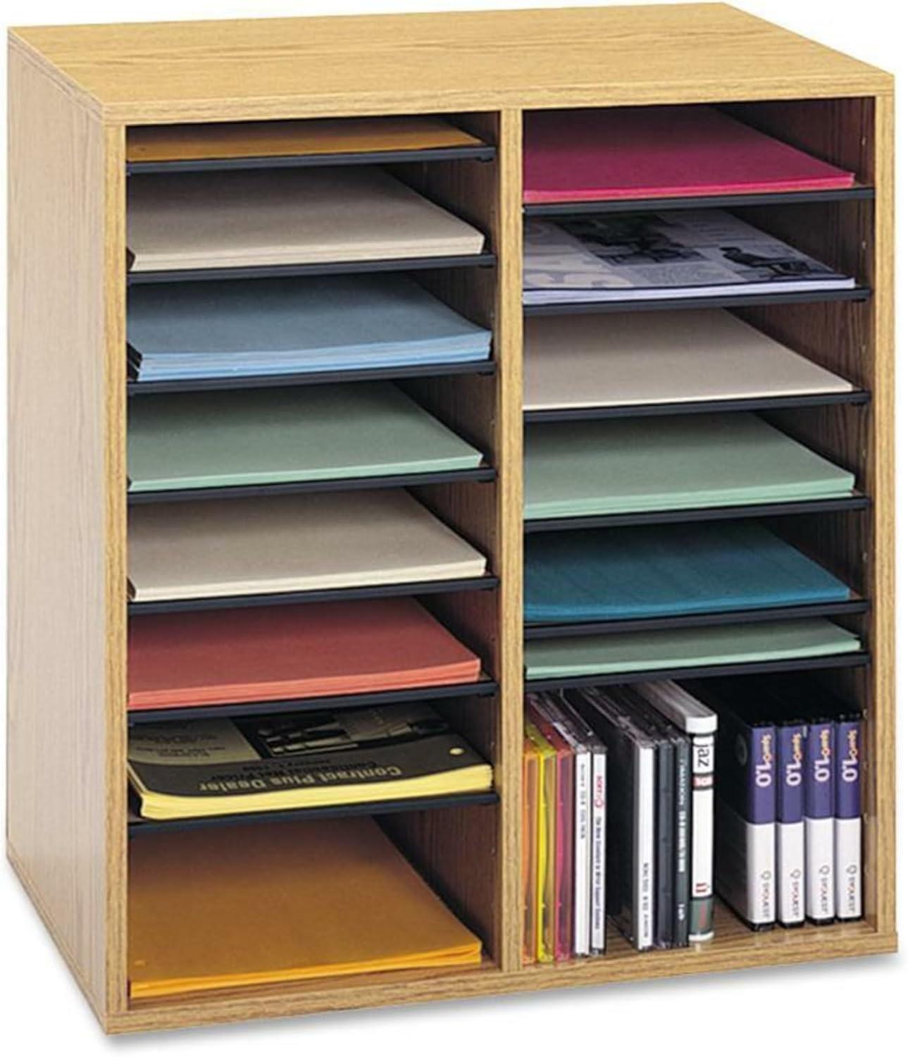 Small Adjustable-Compartment Literature Organizer