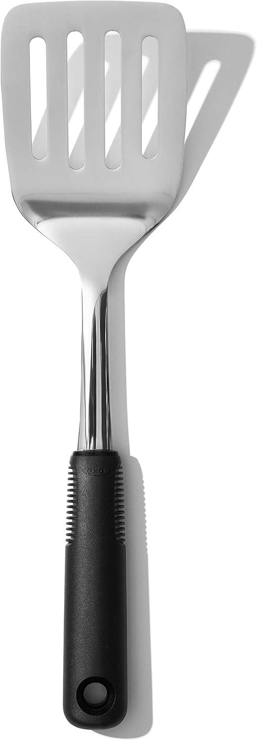 Stainless Steel Turner with Non-Slip Handle