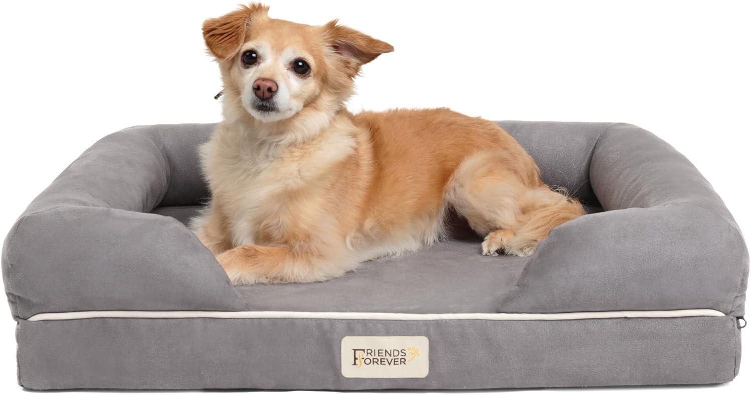 Chester Pet Couch with Solid Memory Foam Bolster