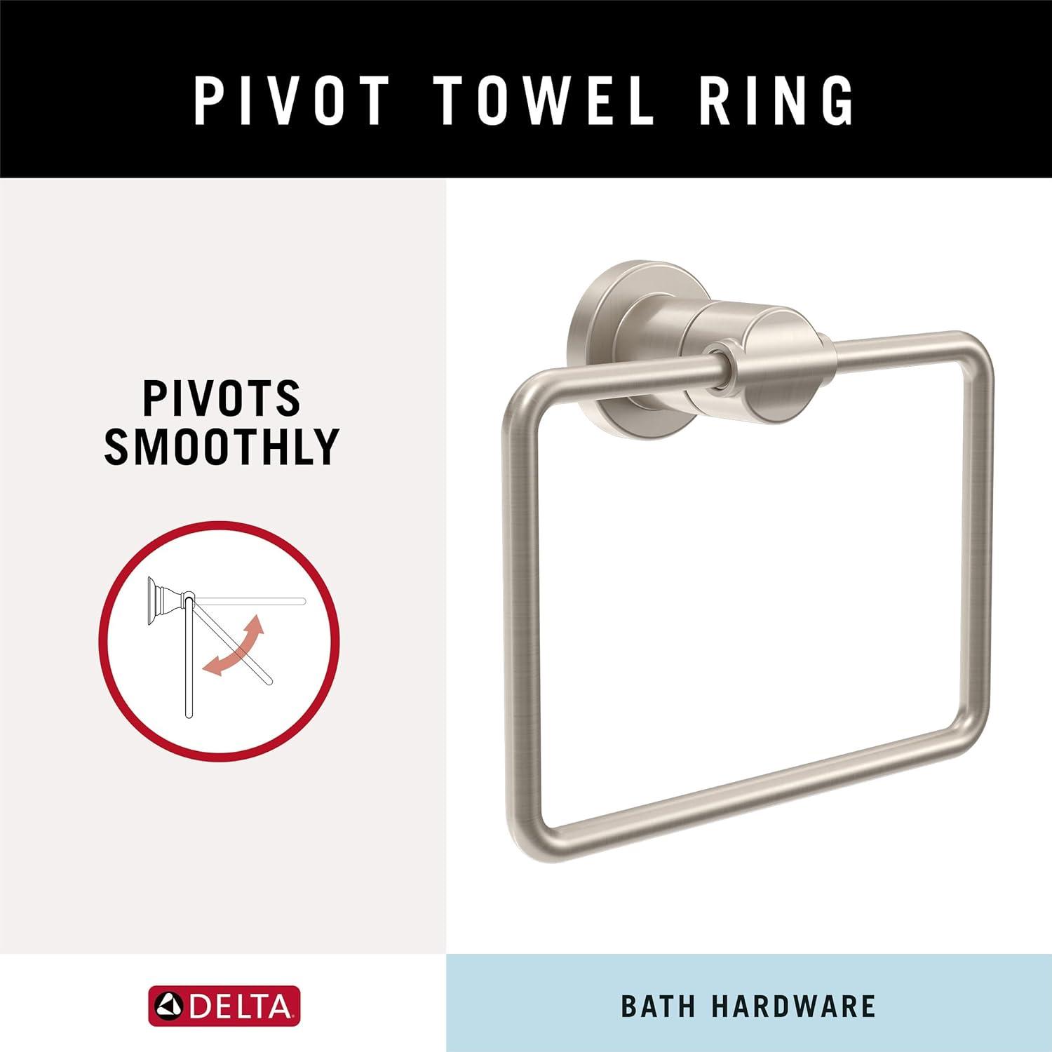 Nicoli 4-Piece Bath Hardware Set 18 to 24 in. Towel Bar, Toilet Paper Holder, Towel Ring, Towel Hook