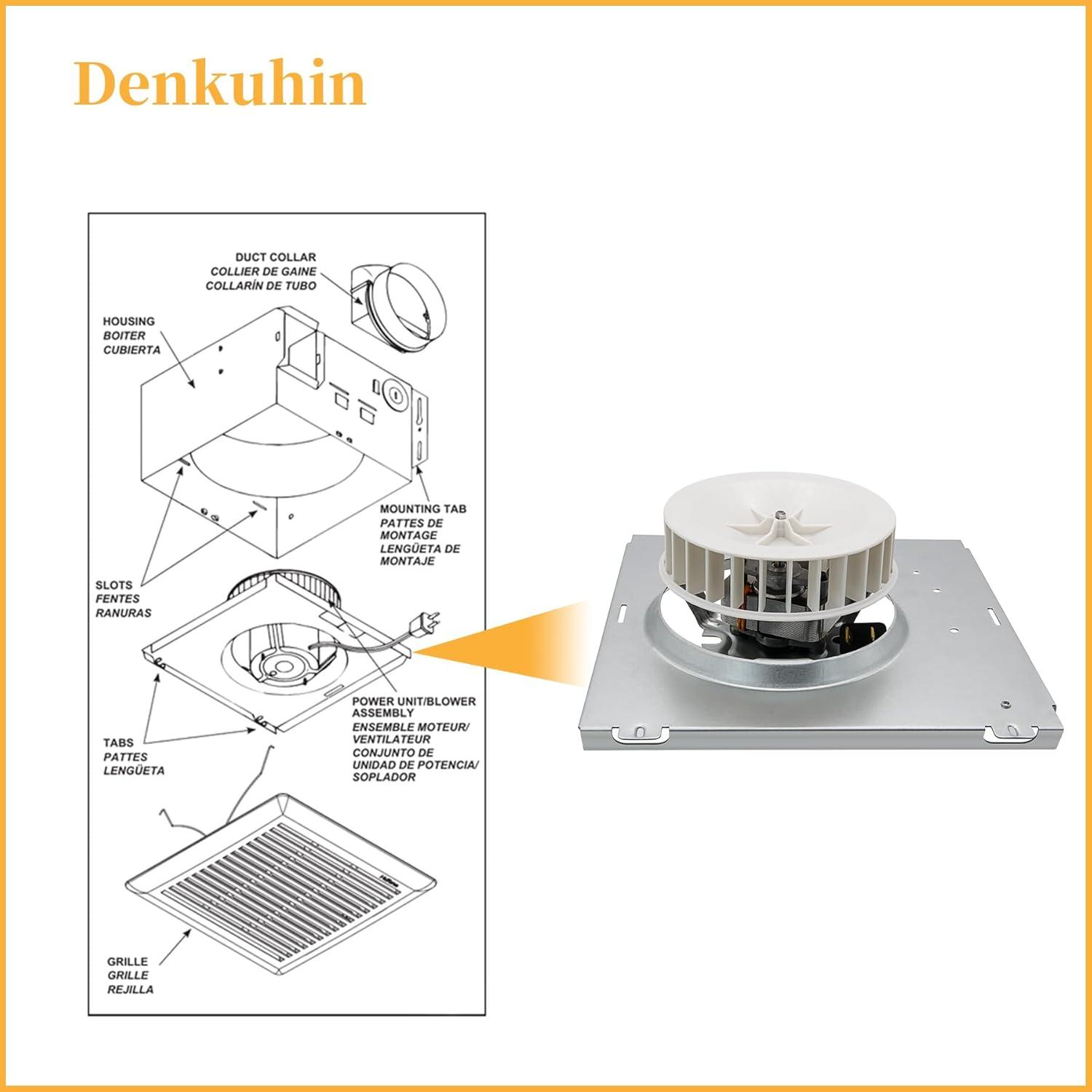 S0504B000 Bathroom Fan Motor Assembly Compatible with Bro-an Nutone 769RL for B Unit, Repalce Models 757, 769RFT-R01, 769RL, 769RL-R01 and VF707RCN. 765RL