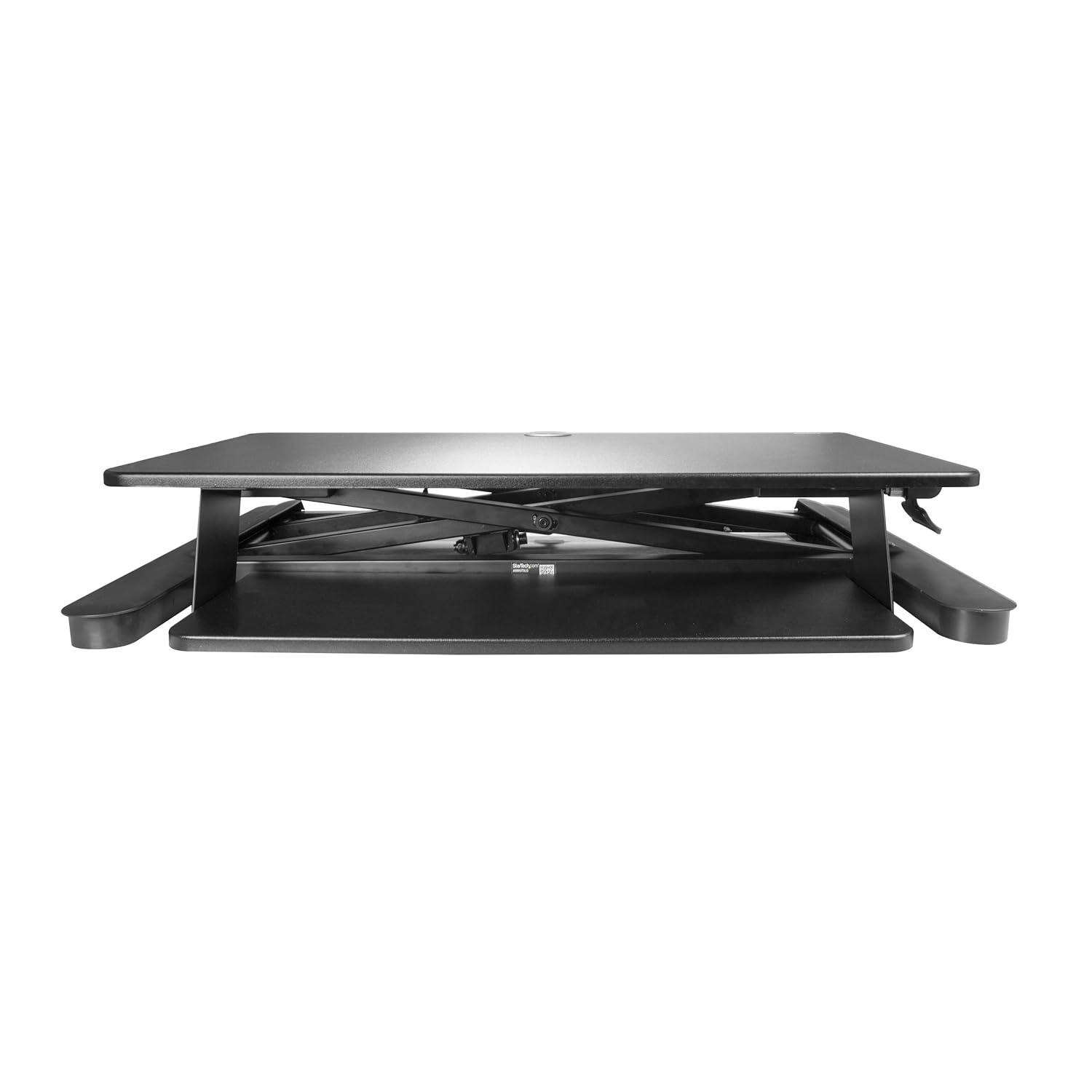 StarTech.com ARMSTSLG Sit Stand Desk Converter - For two Monitors up to 24" or One 30" Monitor - 35" Work Surface - Stand Up Desk - Sit to Stand Desk