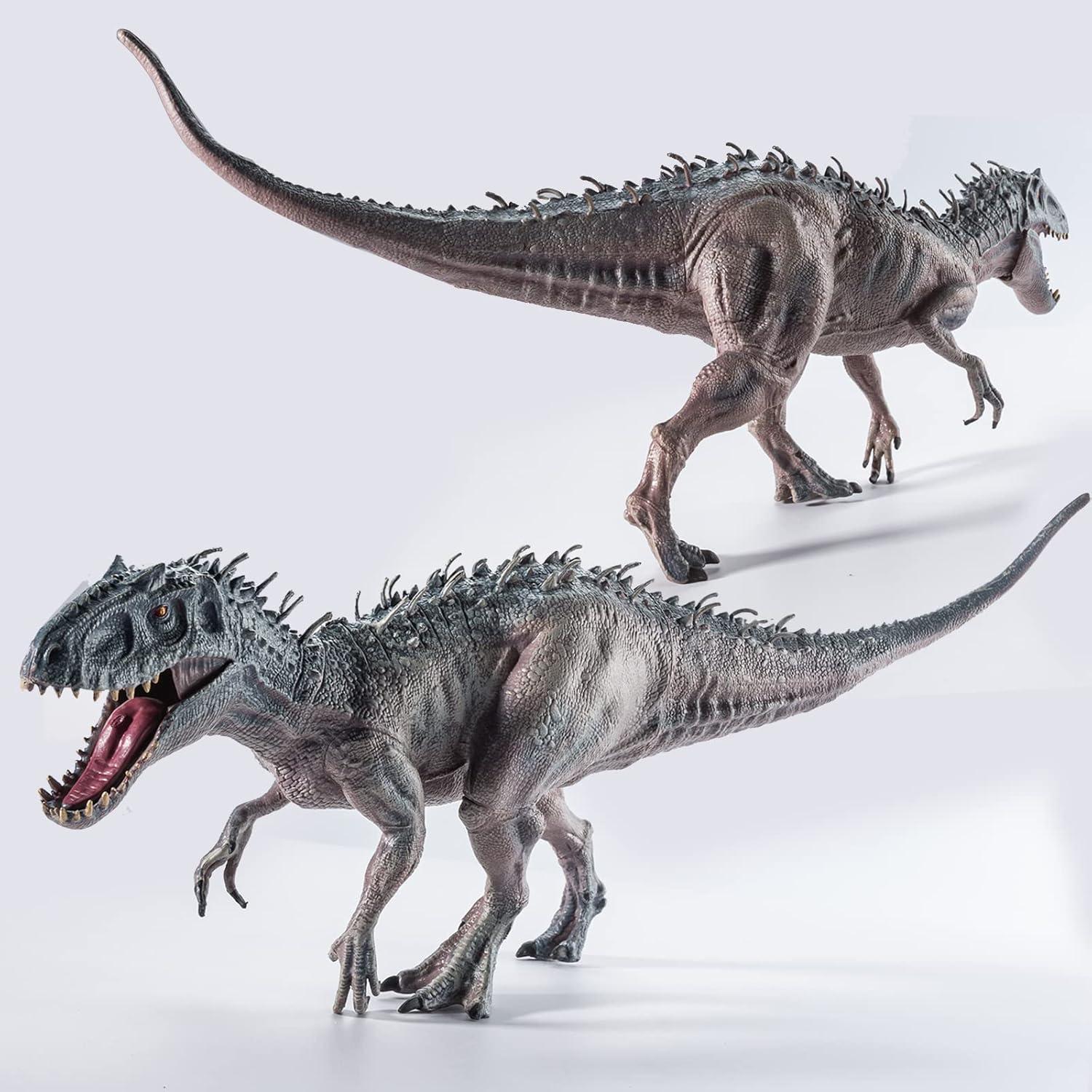 JR PARK Large Dinosaur Toy, 15.7" Figures Realistic Rex with Moveable Jaw, Educational Animal Model for Collector, Fanatics, Birthday Gift