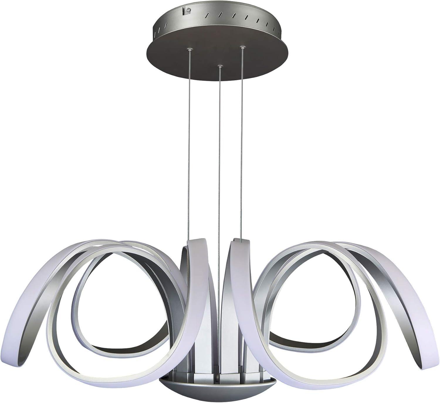 Capella Flower 30" Integrated LED ETL Certified Chandelier Height Adjustable Pendant