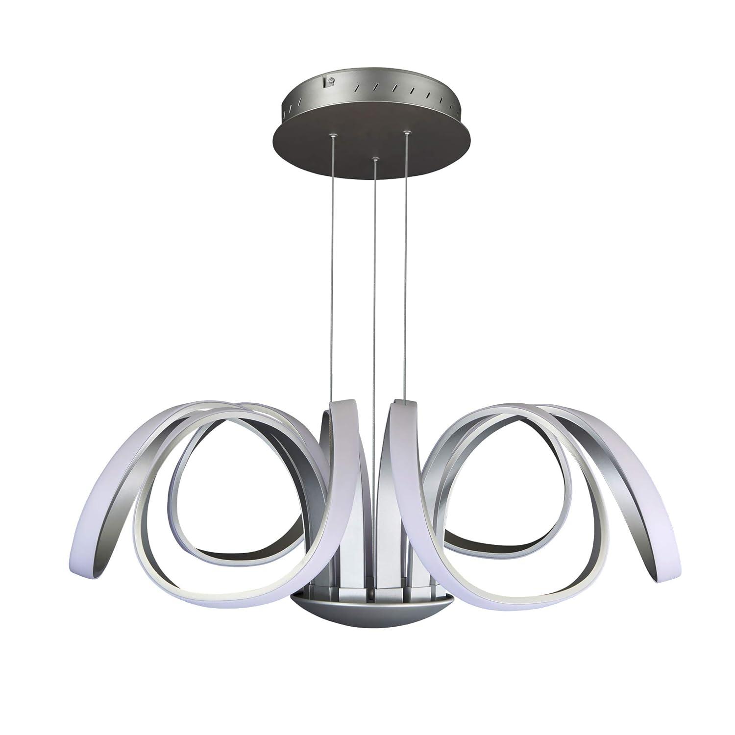 Capella Flower 30" Integrated LED ETL Certified Chandelier Height Adjustable Pendant