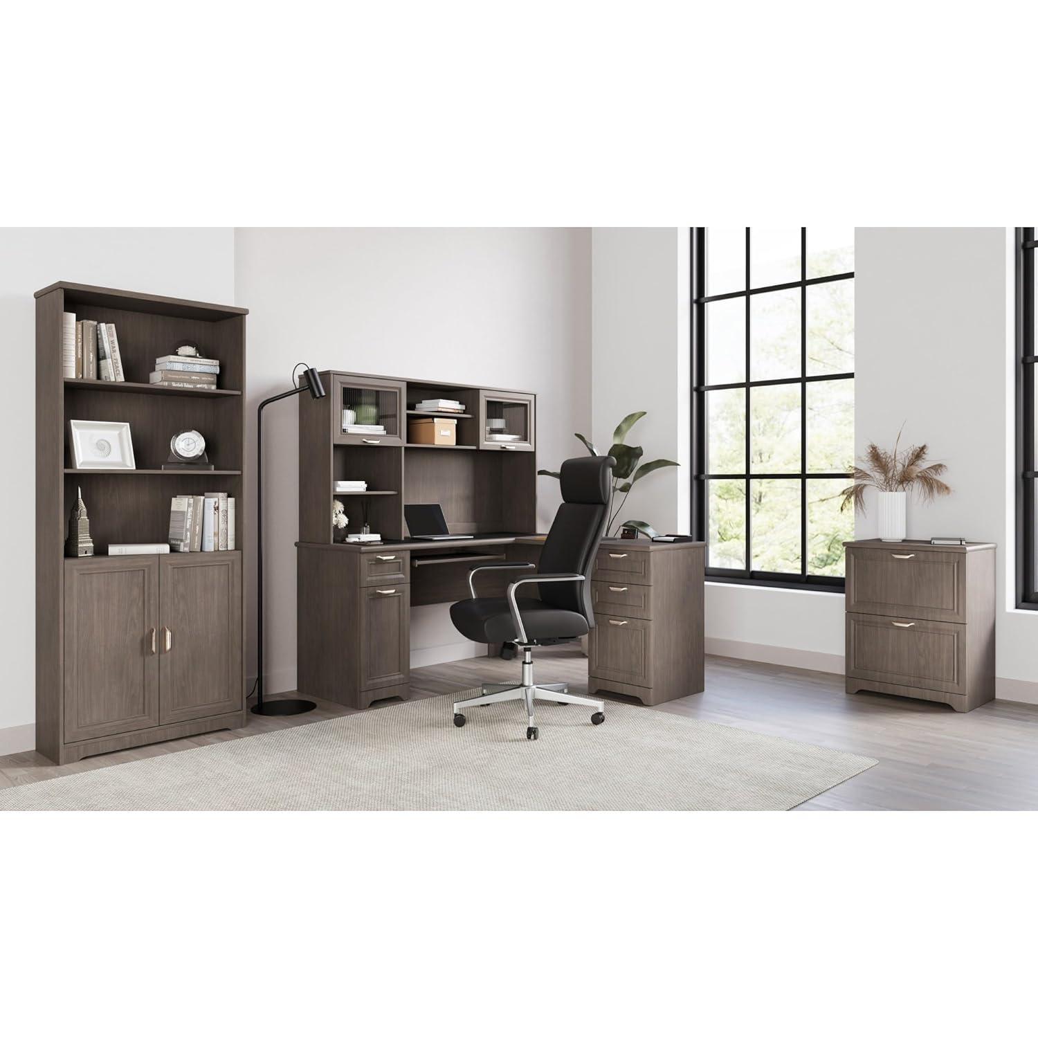 Magellan 23-1/2"W x 16-9/16"D Lateral 2-Drawer File Cabinet, Gray
