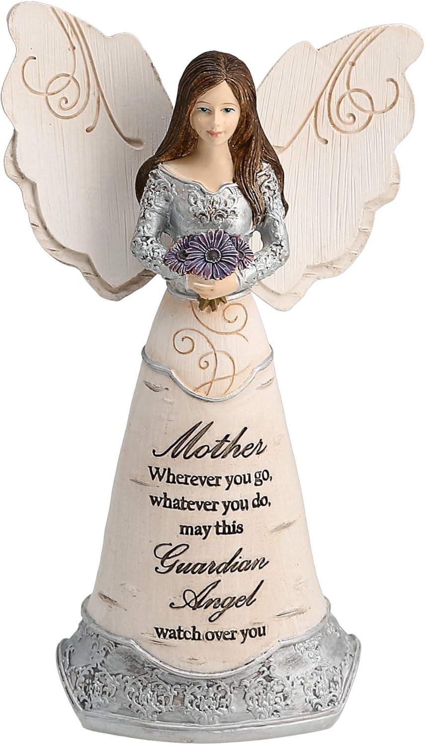 Serene Guardian Angel Resin Figurine 6" - Garden Decor