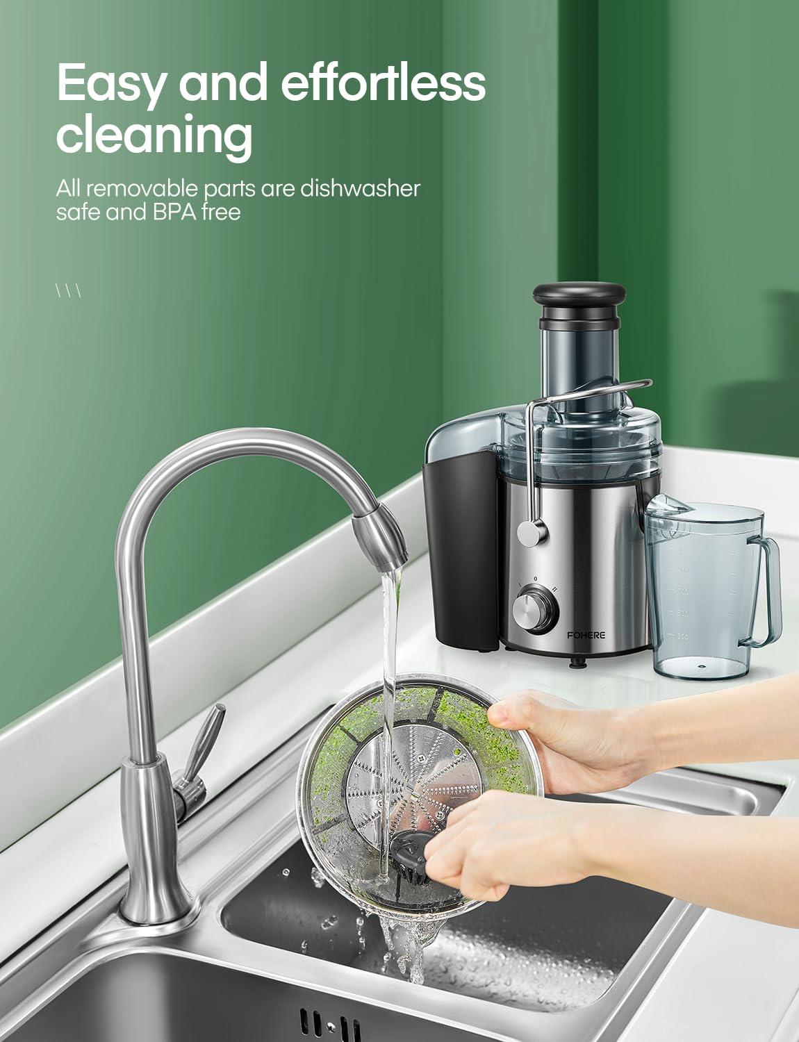 Juicer Machine 1000W,  Juice Extractor,  3" Feed Chute for Whole Fruit Vegetable, Easy to Clean