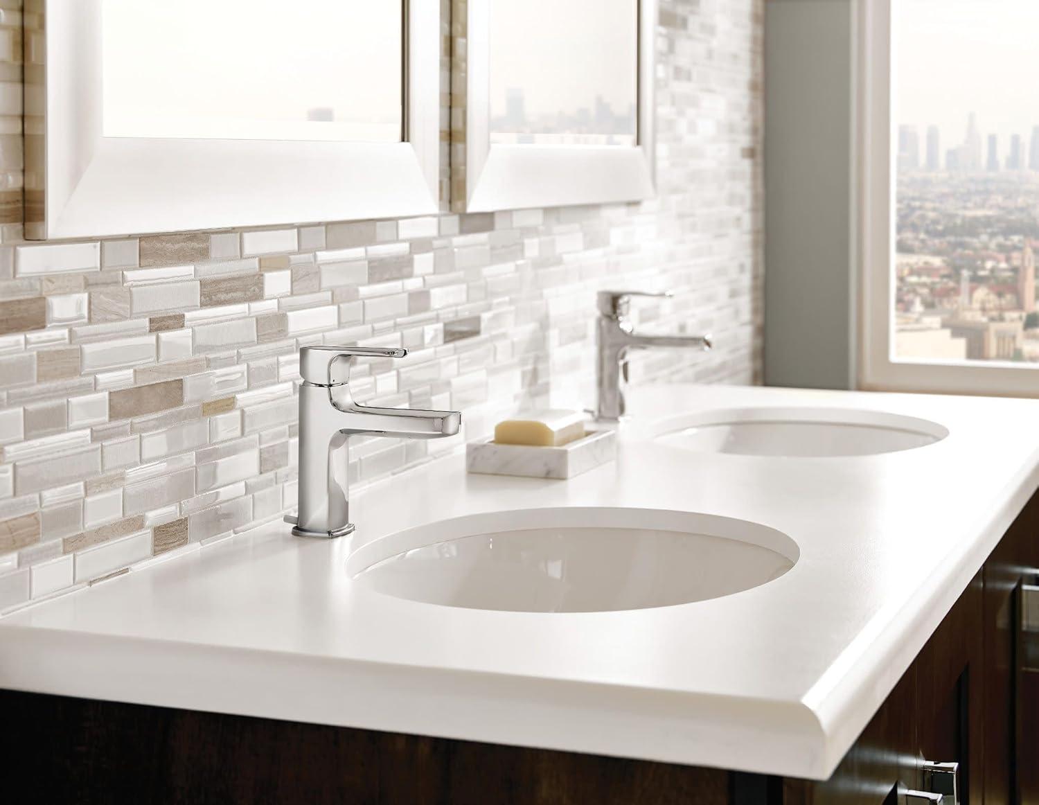 Moen Rizon Widespread Bathroom Faucet with Drain Assembly T6920