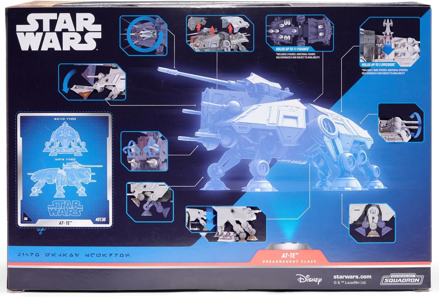 Star Wars Dreagnaught Class AT-TE 9" Vehicle and Figure