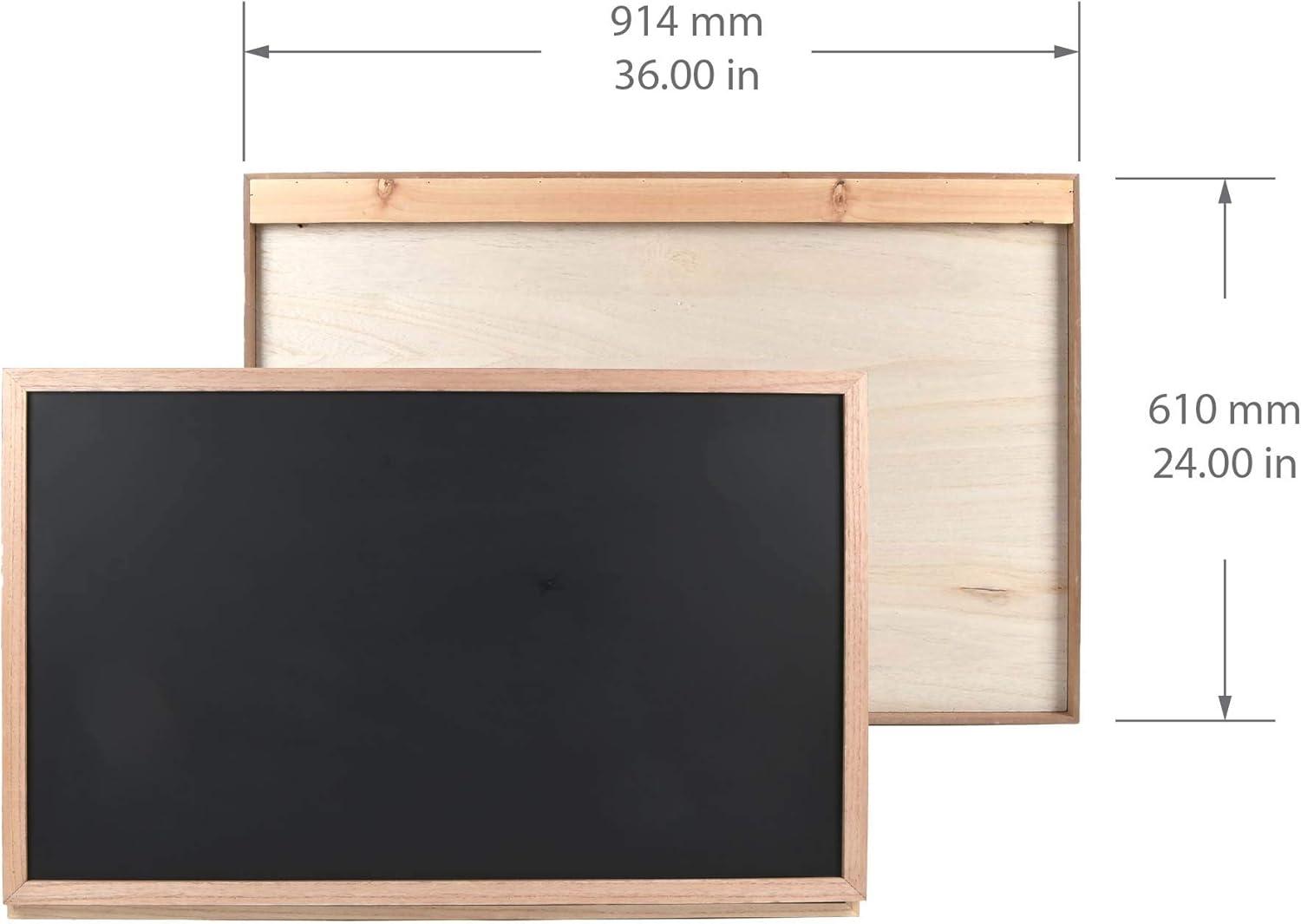 36" x 24" Murphy Desk Natural - Prinz: Floating, Wall-Mounted, Chalkboard, Space-Saving Design