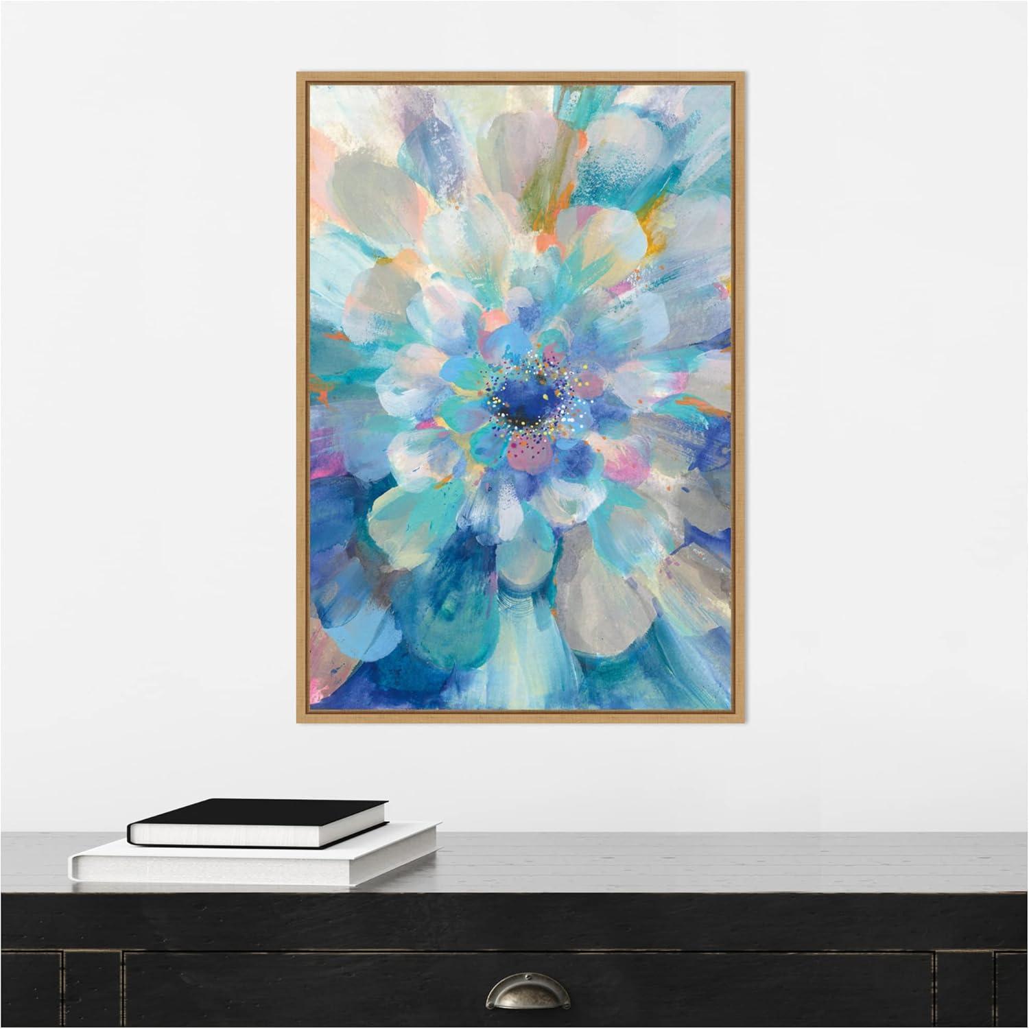 16" x 23" Intensity Floral II by Danhui Nai Framed Wall Canvas - Amanti Art: Modern Lithograph, Botanical Abstract