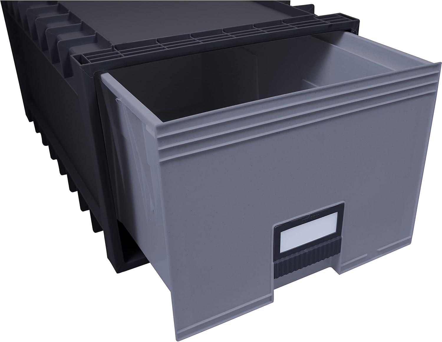 , STX61106U01C, Archive Files Storage Box, 1 / Each, Black,Gray