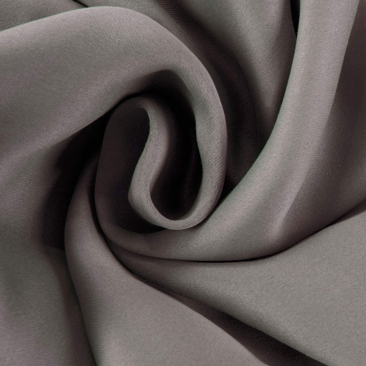 Cortina Blackout para Oscurecer la Habitación con Bolsillo para Poste Gris Neutro (1 Panel), Gris Neutro, 50 Ancho X 84 Largo